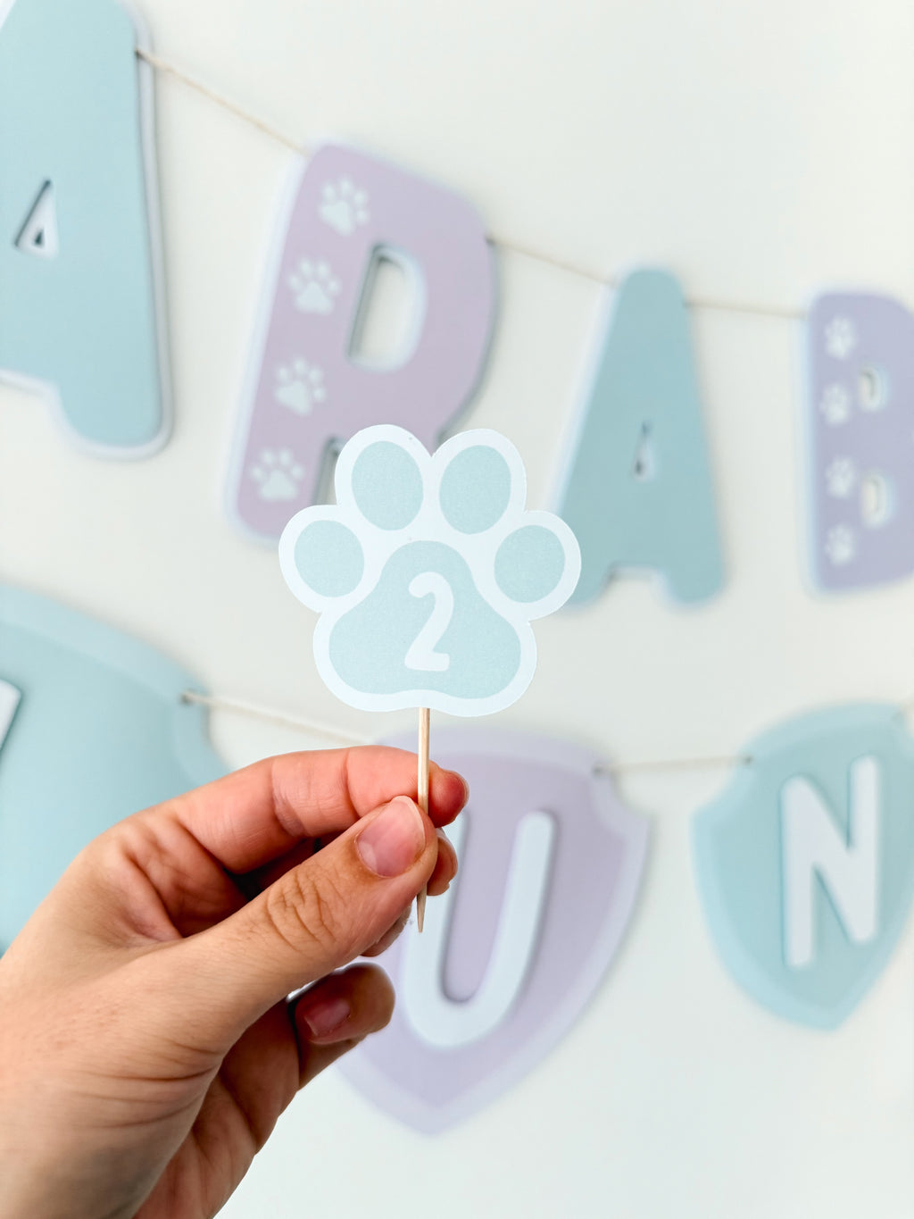 Patas em ação | Mini toppers tema