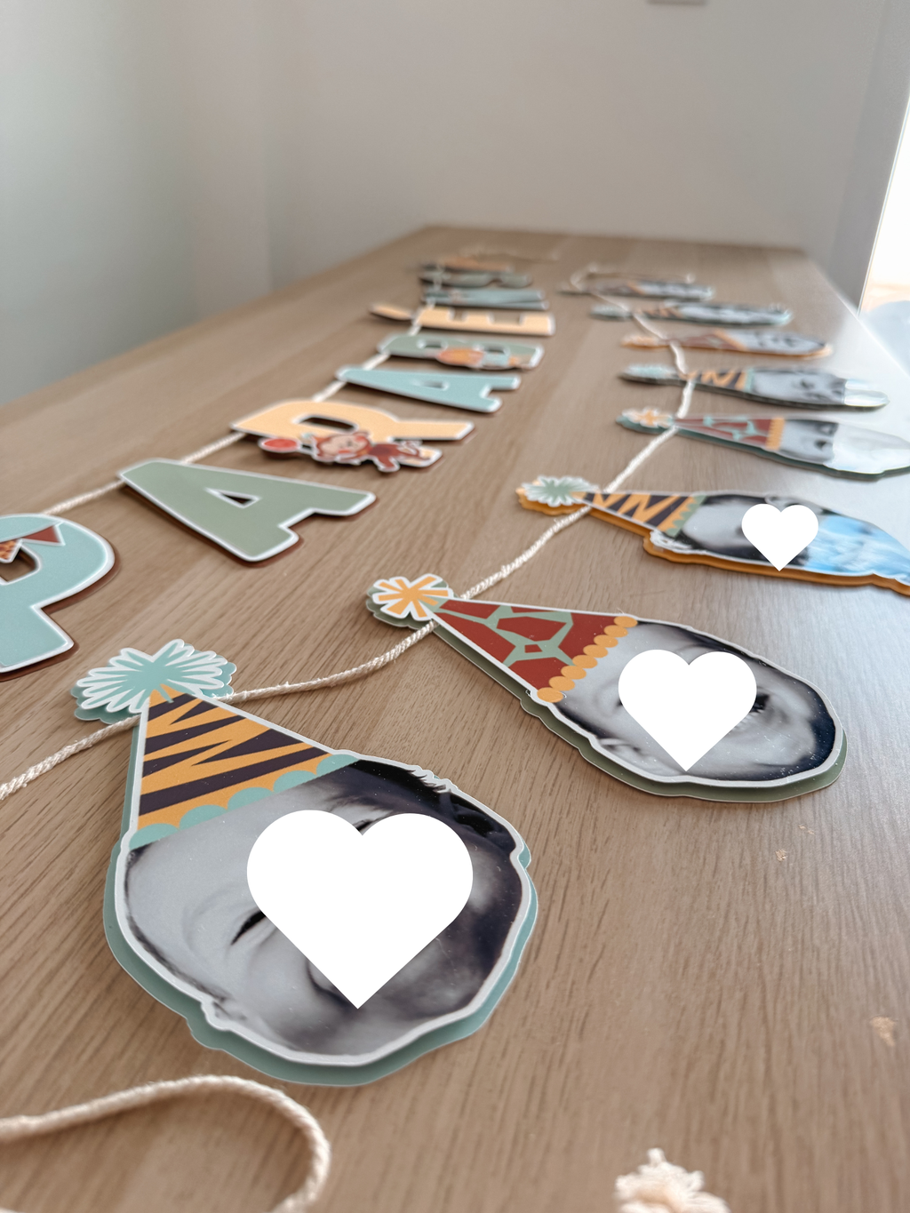 Animais em festa | Bandeirola carinhas