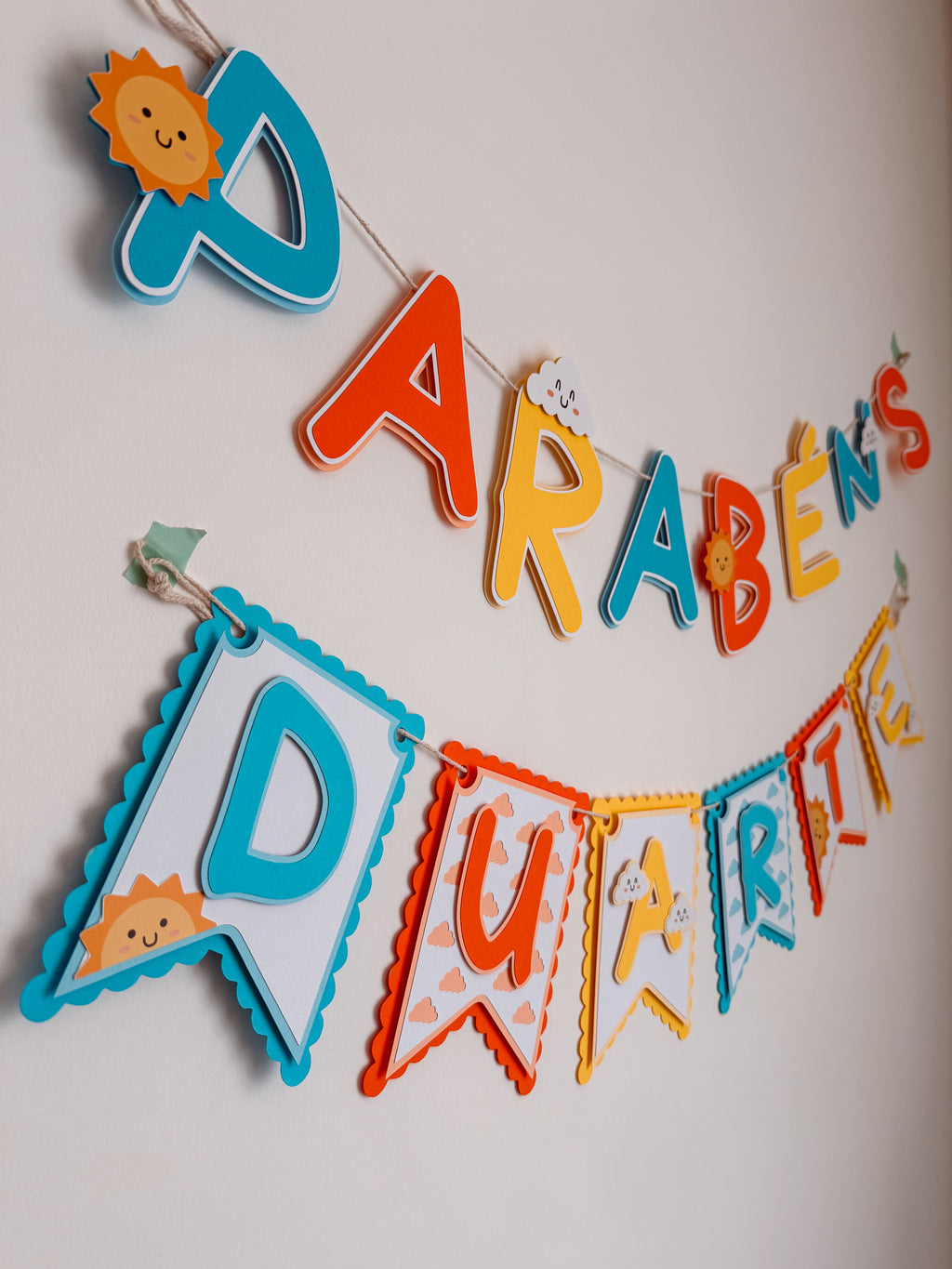 Sol e núvens 2 | Bandeirola nome