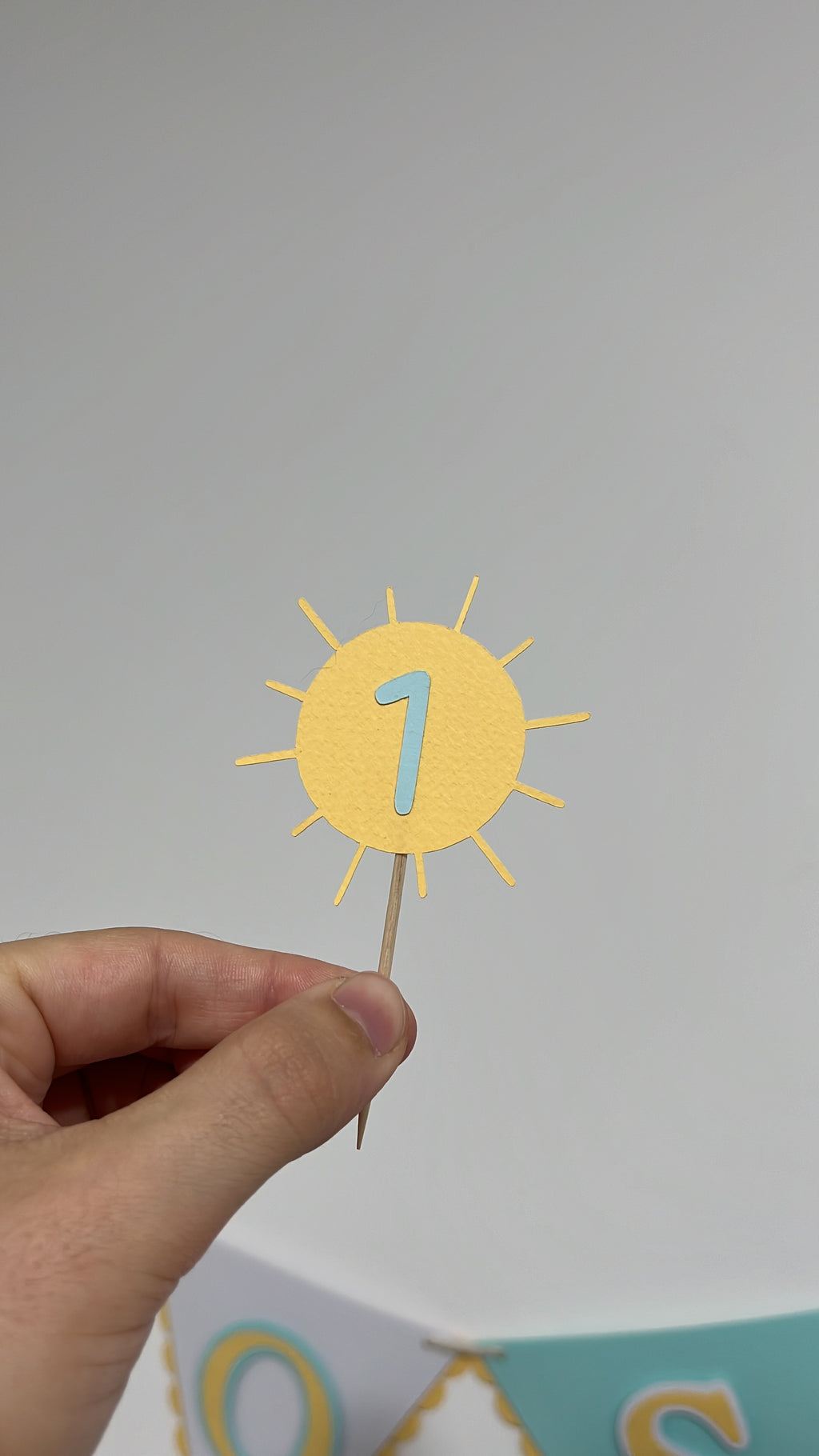 Volta ao sol | Mini toppers tema