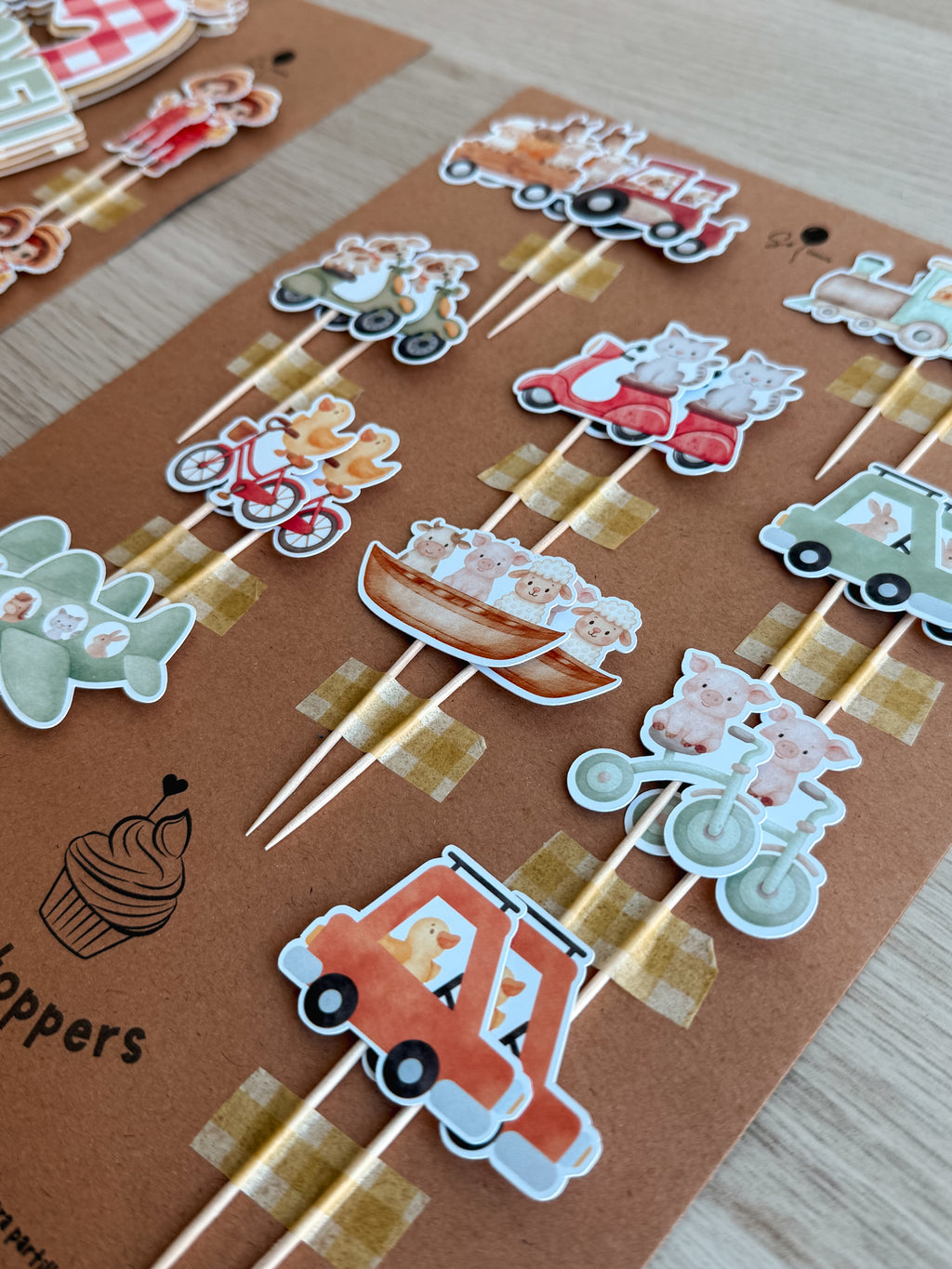 Quinta em veículos | mini toppers tema