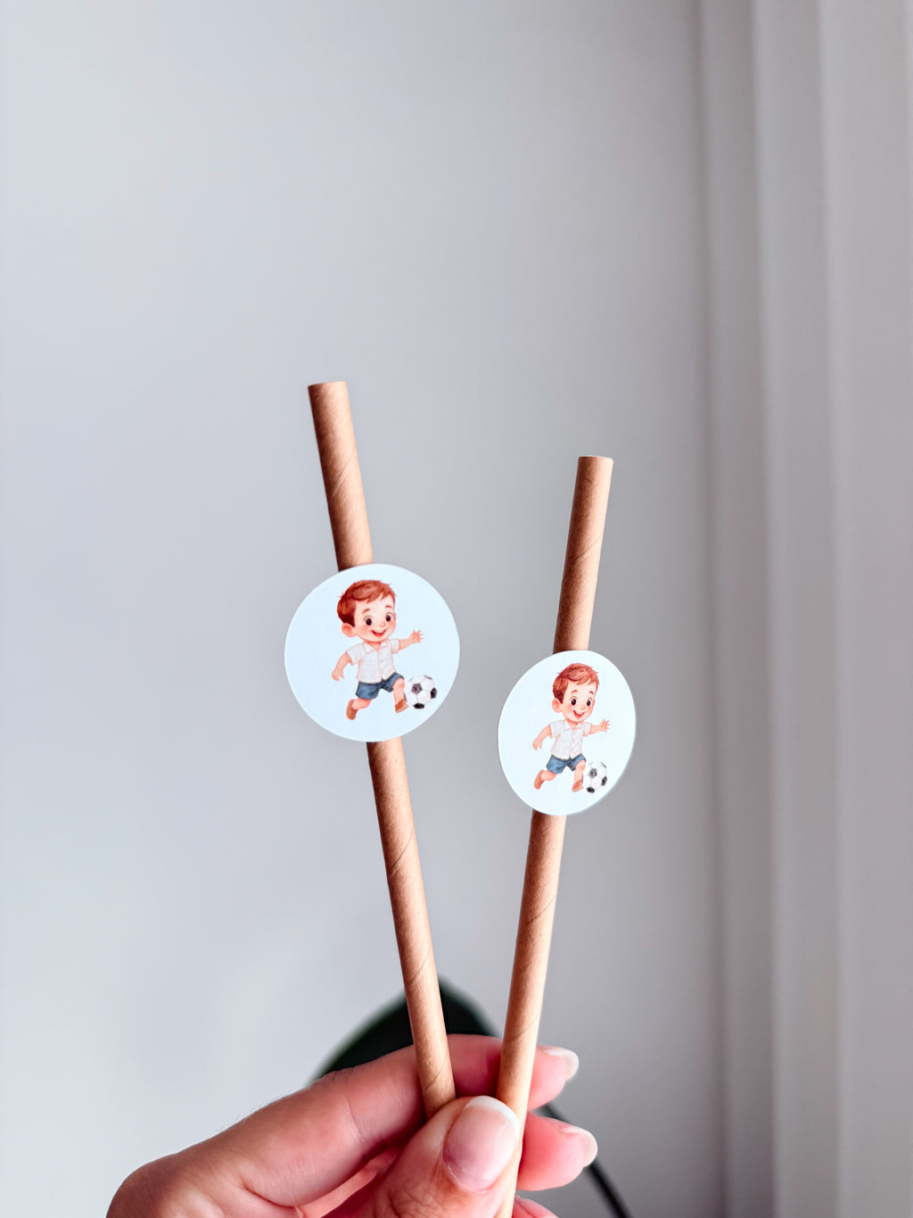 Futebol aquarela | Palhinhas