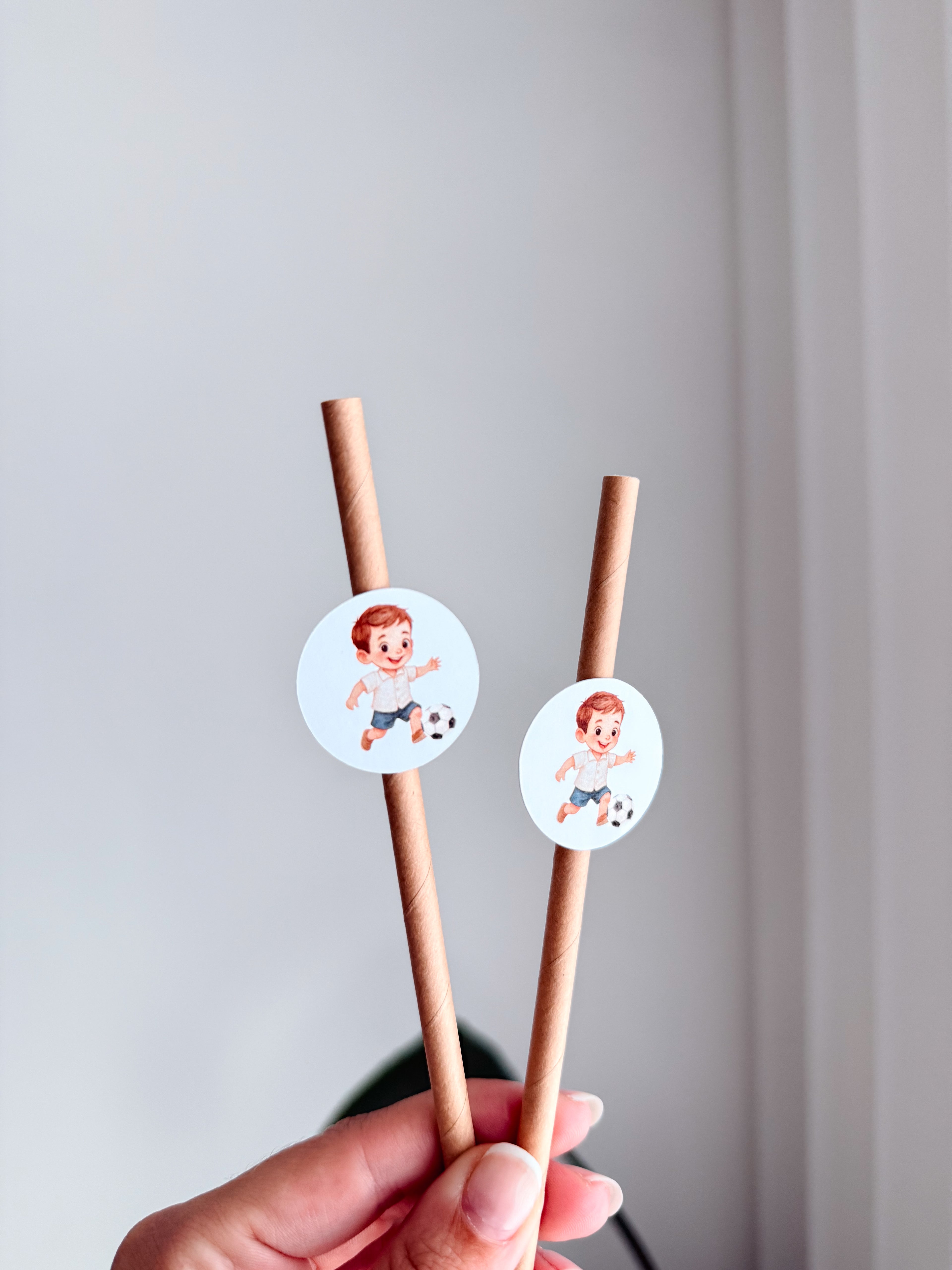 Futebol aquarela | Palhinhas