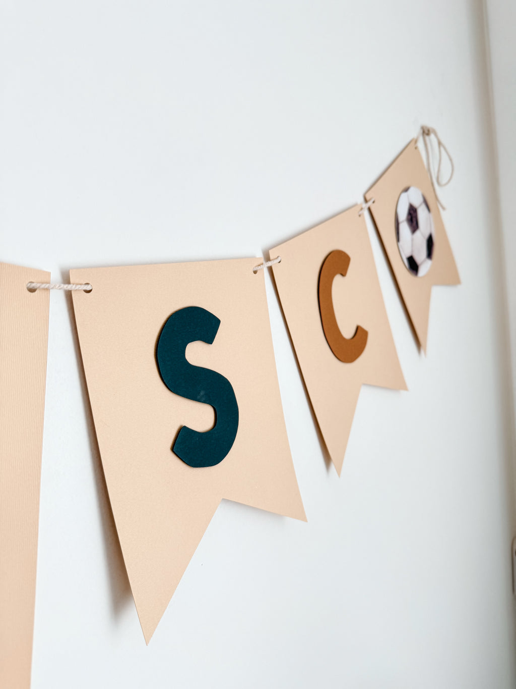 Futebol aquarela | Bandeirola nome