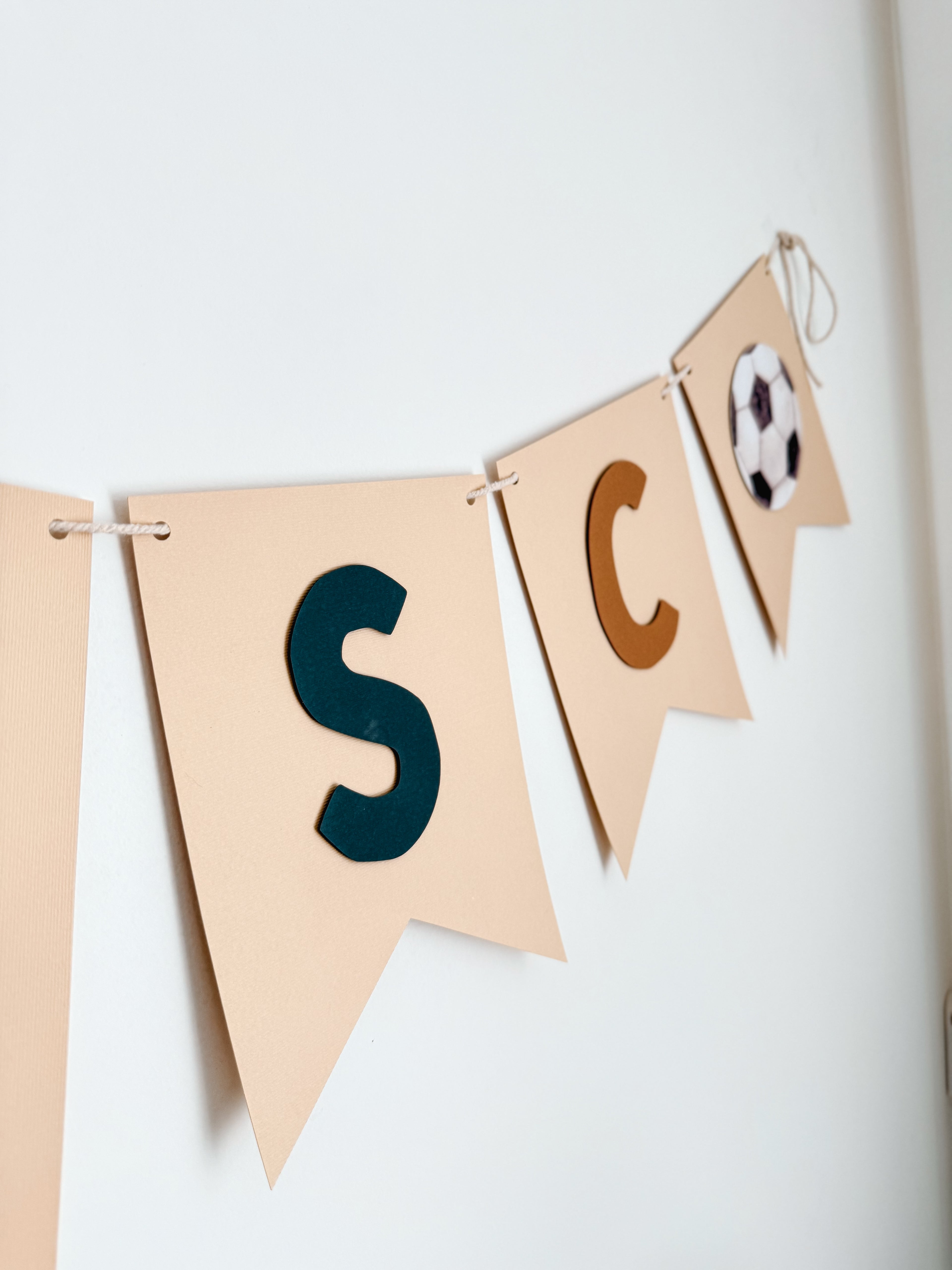 Futebol aquarela | Bandeirola nome