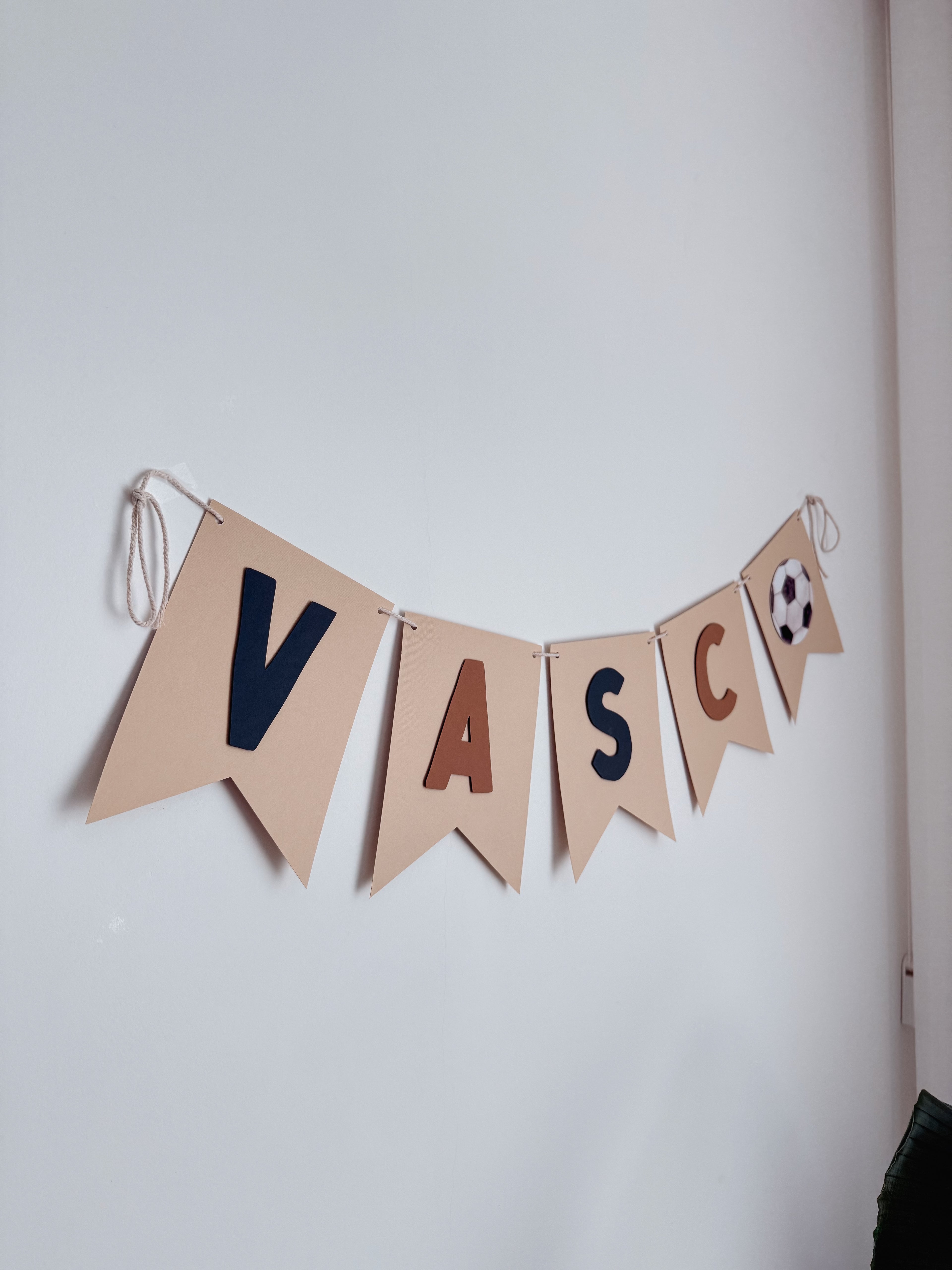 Futebol aquarela | Bandeirola nome