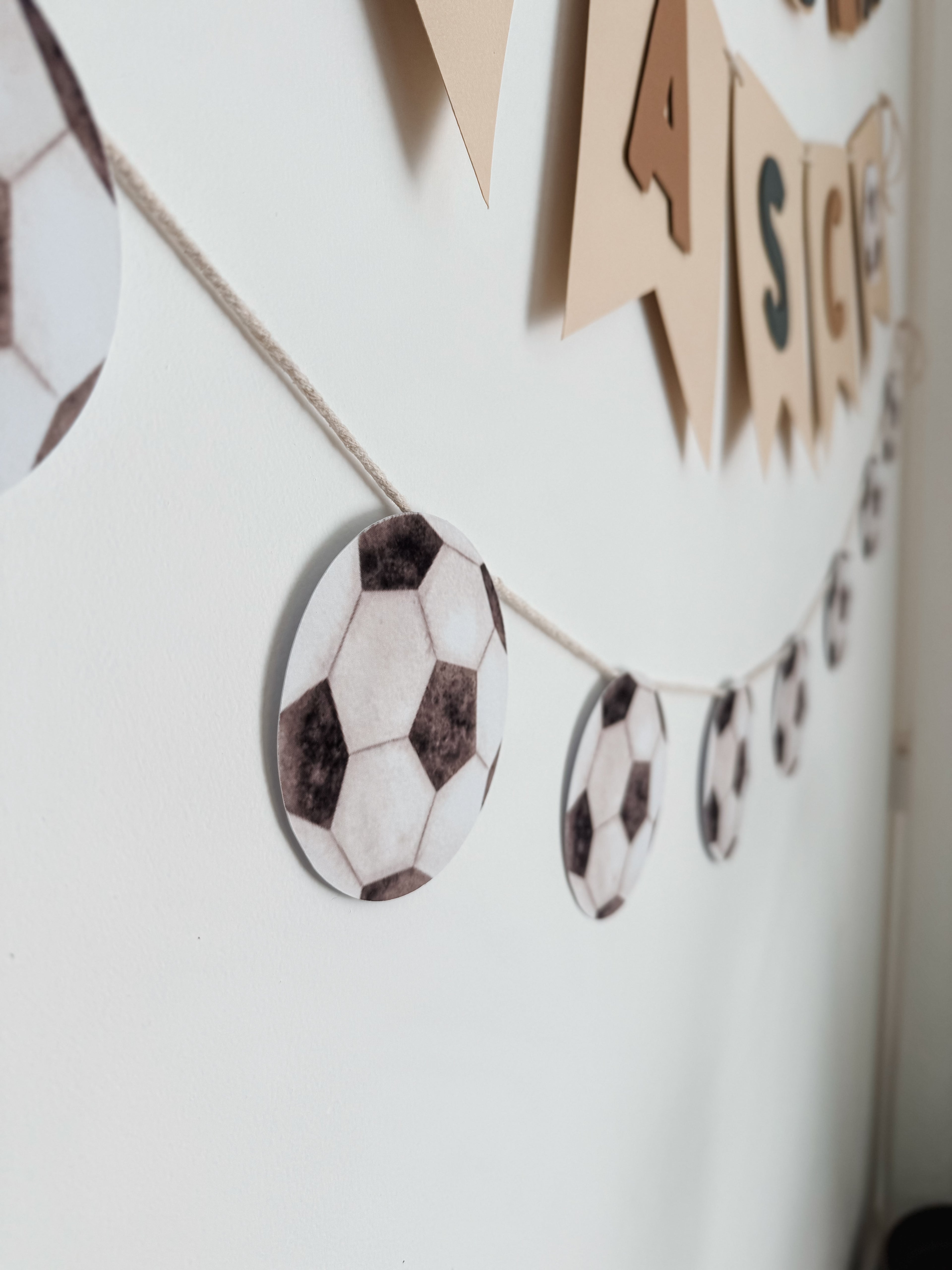 Futebol aquarela | Bandeirola tema