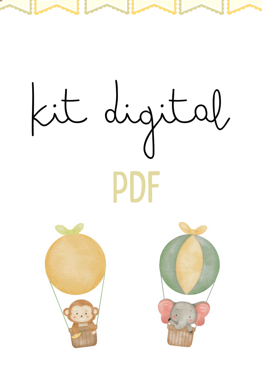 Animais balão - KIT DIGITAL (PDF)
