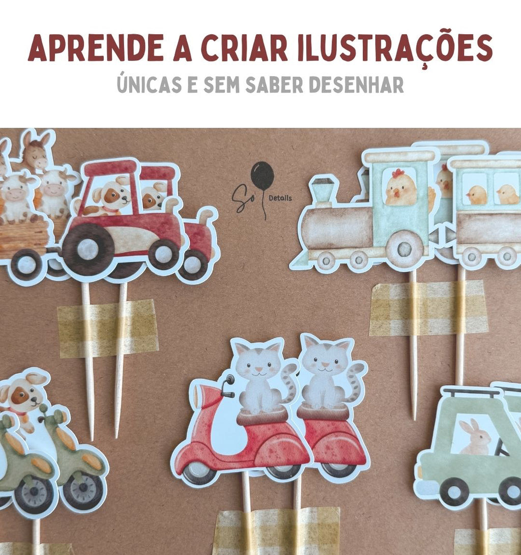 Ep. Aprende a criar ilustrações únicas e sem desenhar (gravação)