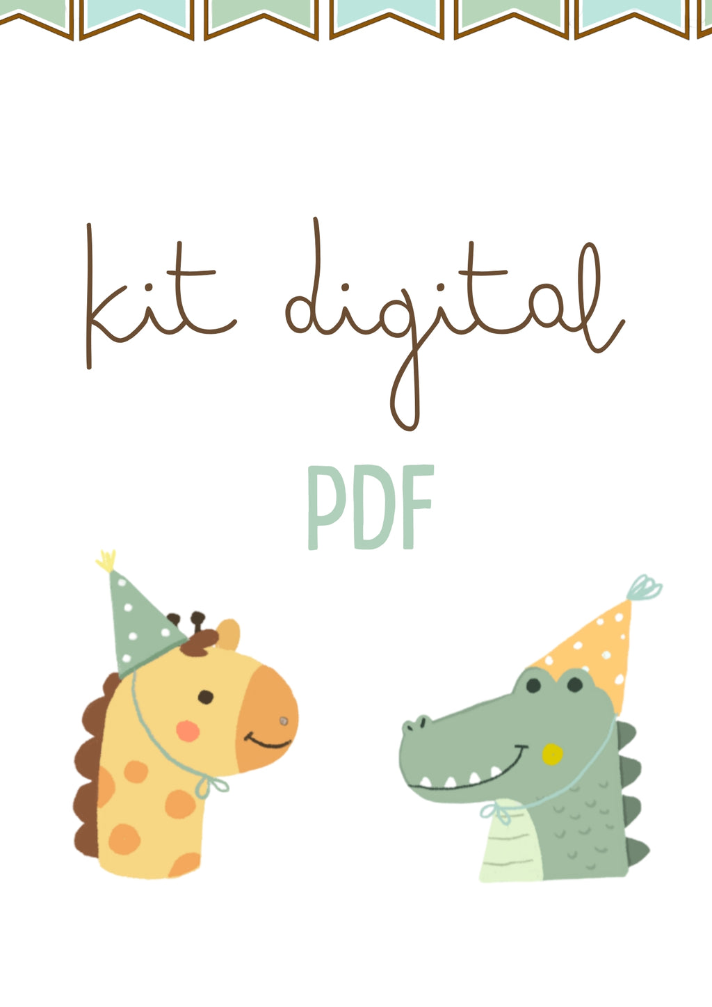 Animais em festa - KIT DIGITAL (PDF)