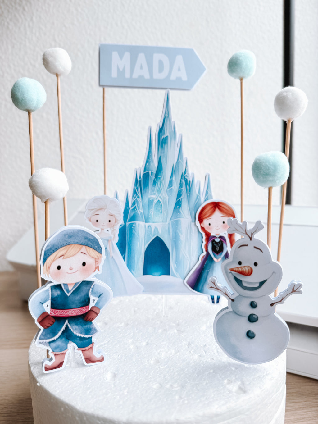 Princesas do Inverno | Topo de bolo vários