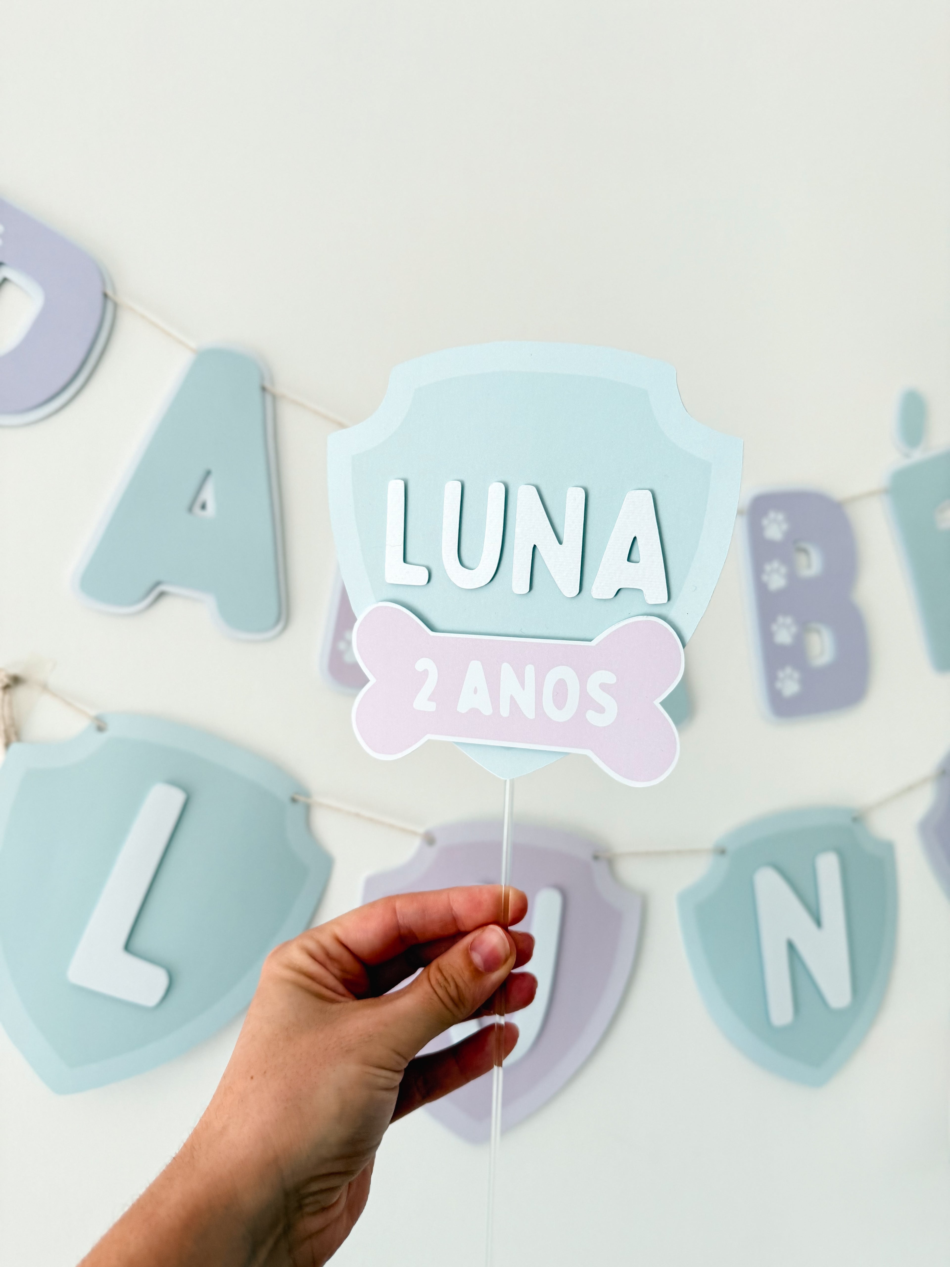 Patas em ação | topo de bolo