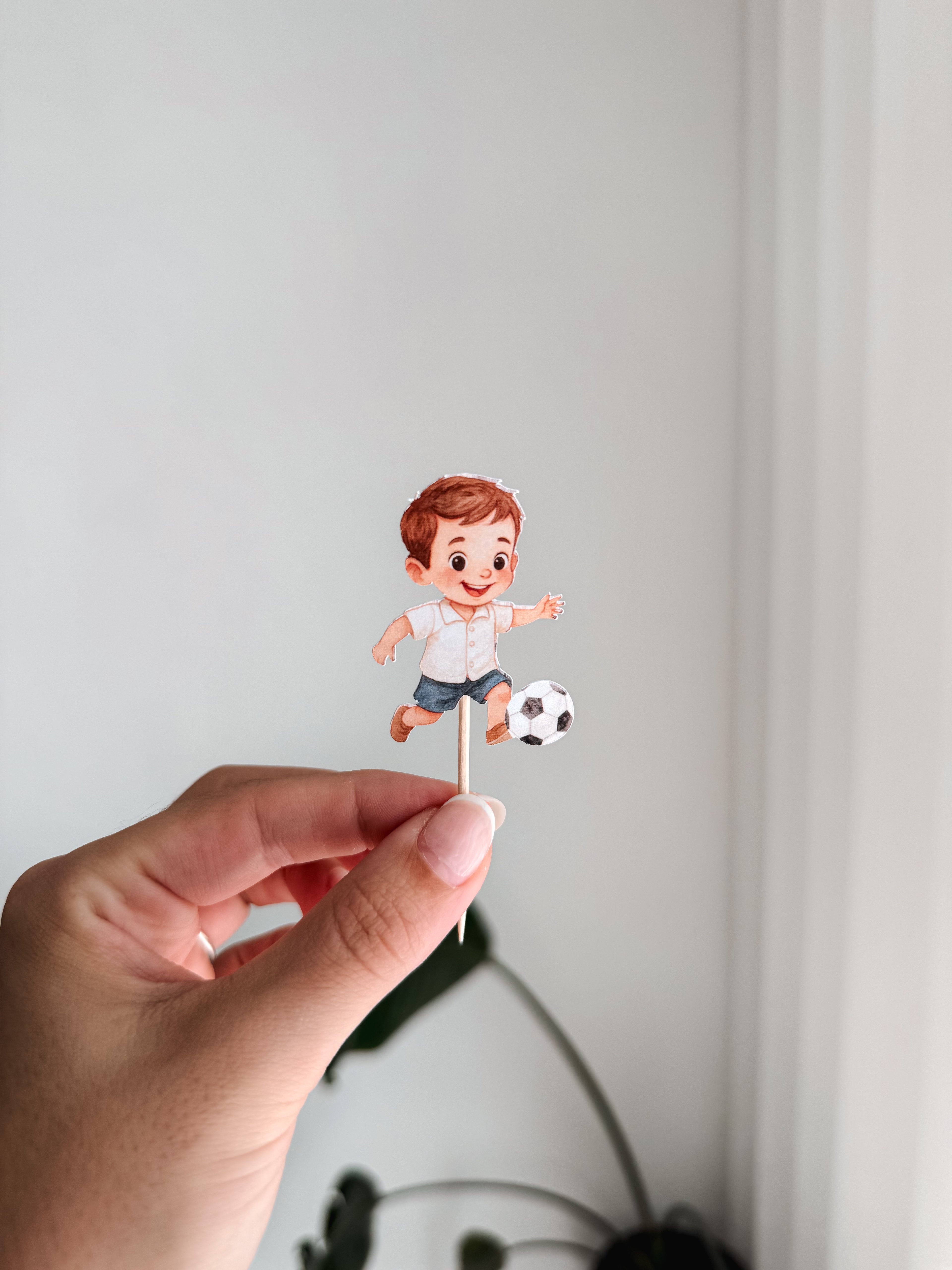 Futebol aquarela | Mini toppers mix