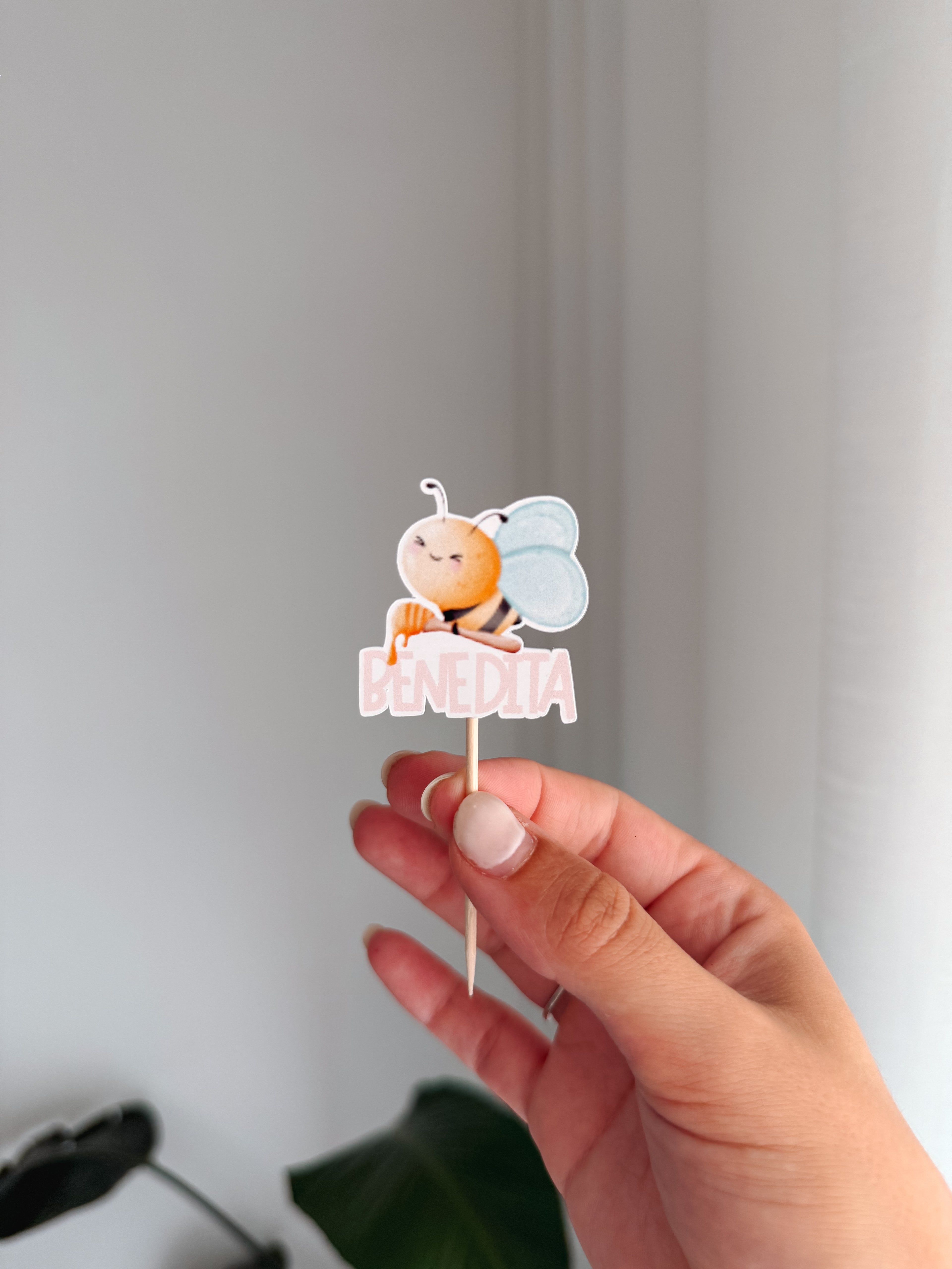 Abelha | Mini toppers tema