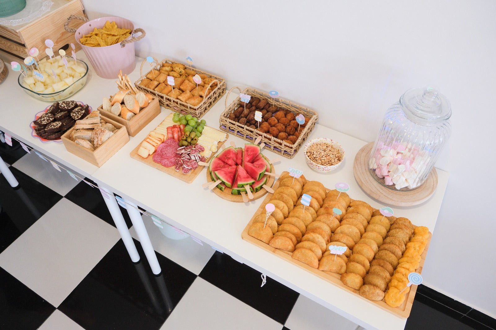 Doces | Mini toppers tema