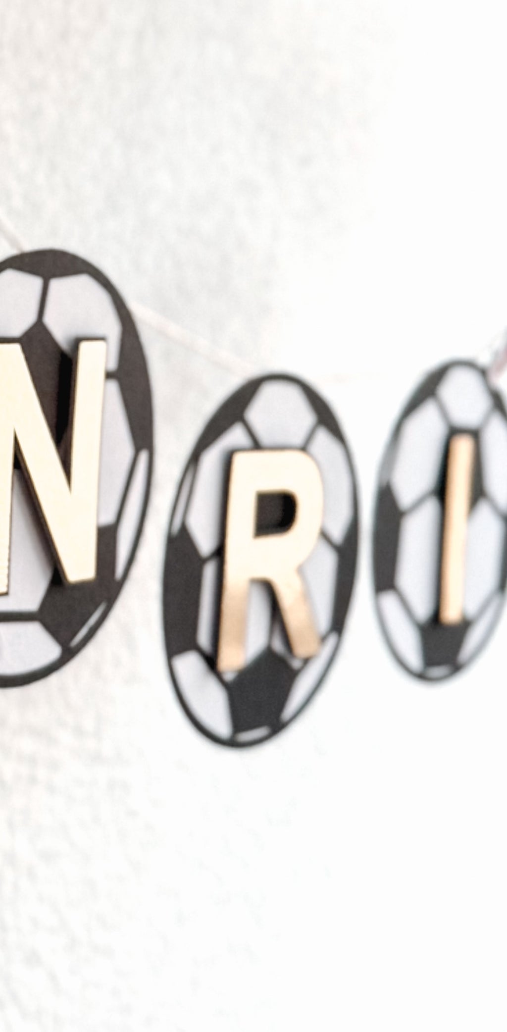 Bolas de futebol | Bandeirola nome