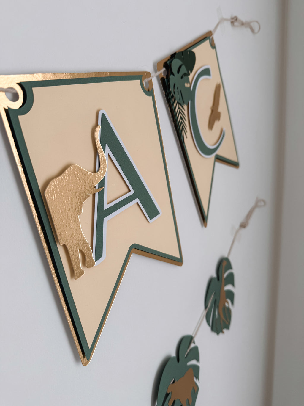 Animais gold | Bandeirola nome