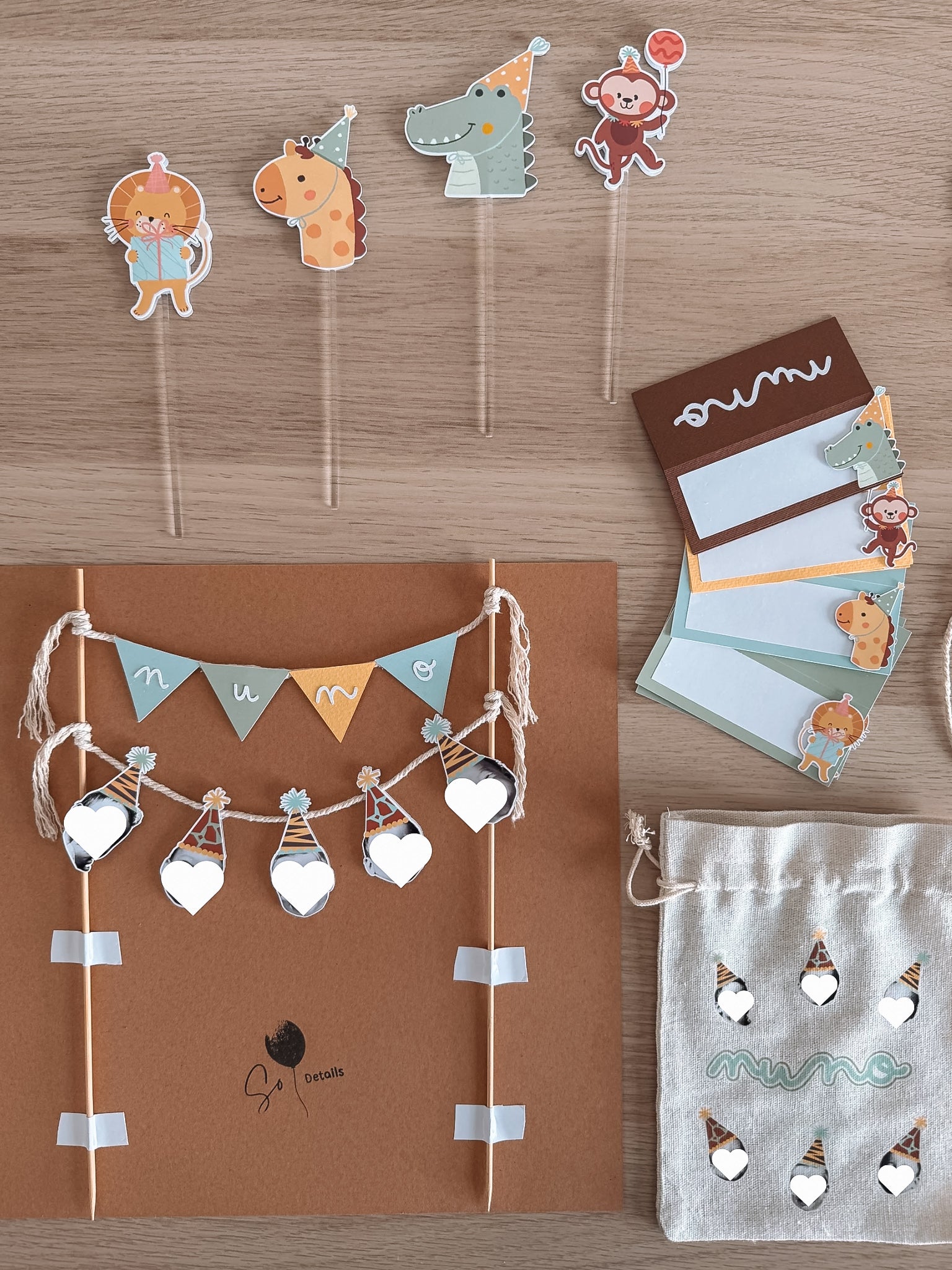 Animais em festa | Placas identificadoras