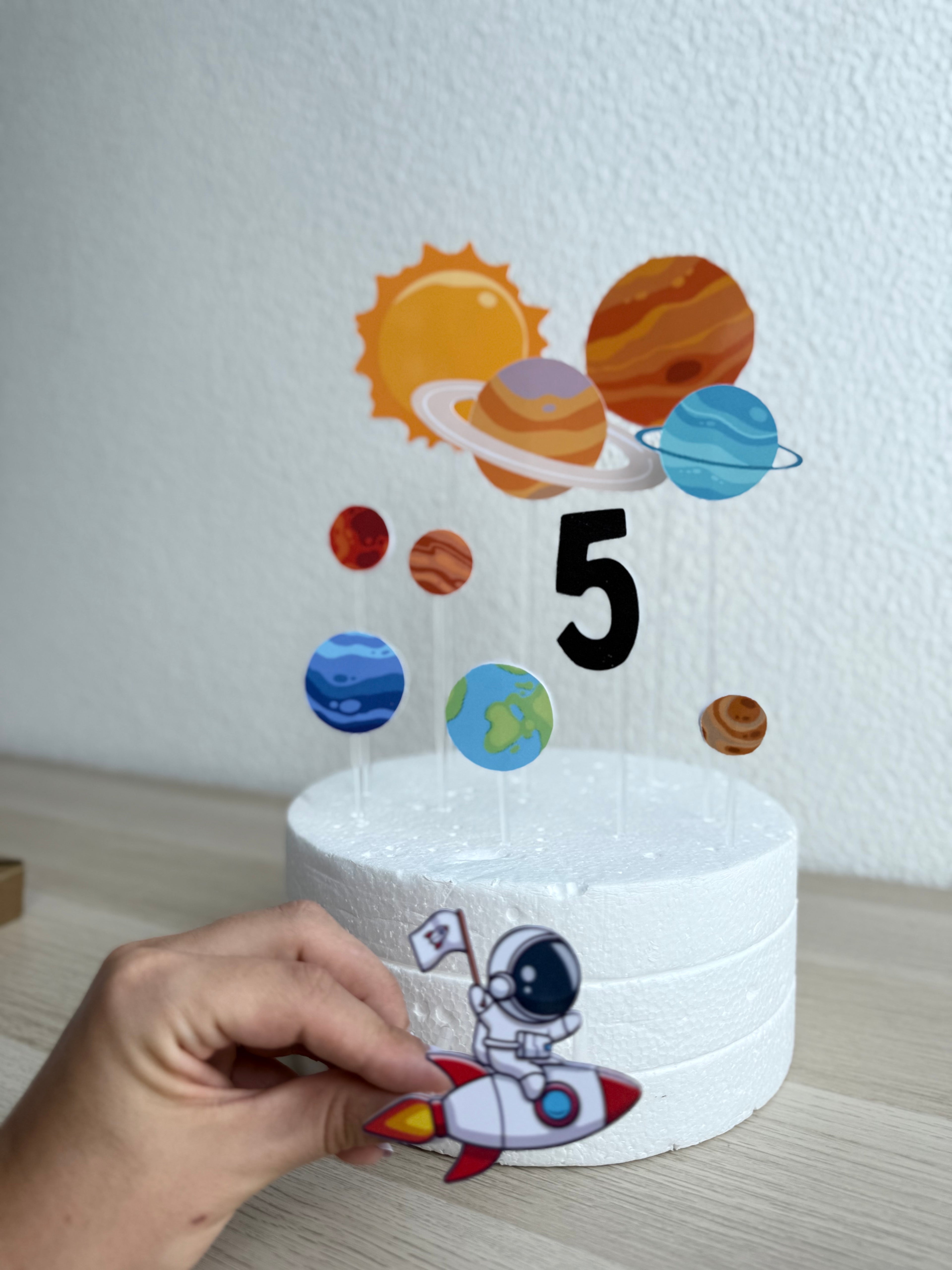 Espaço | Topo de bolo vários elementos