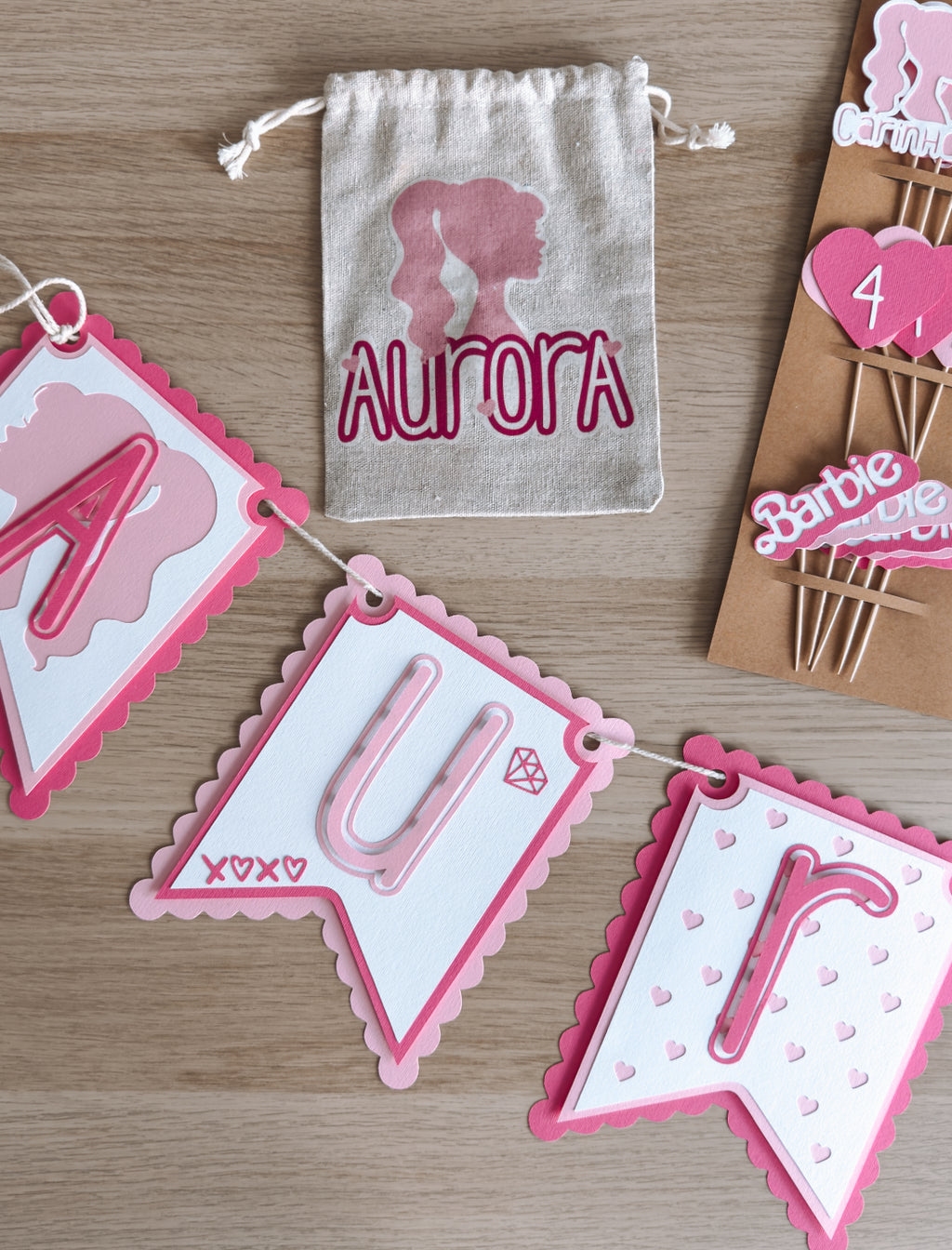 Barbie | Bandeirola nome