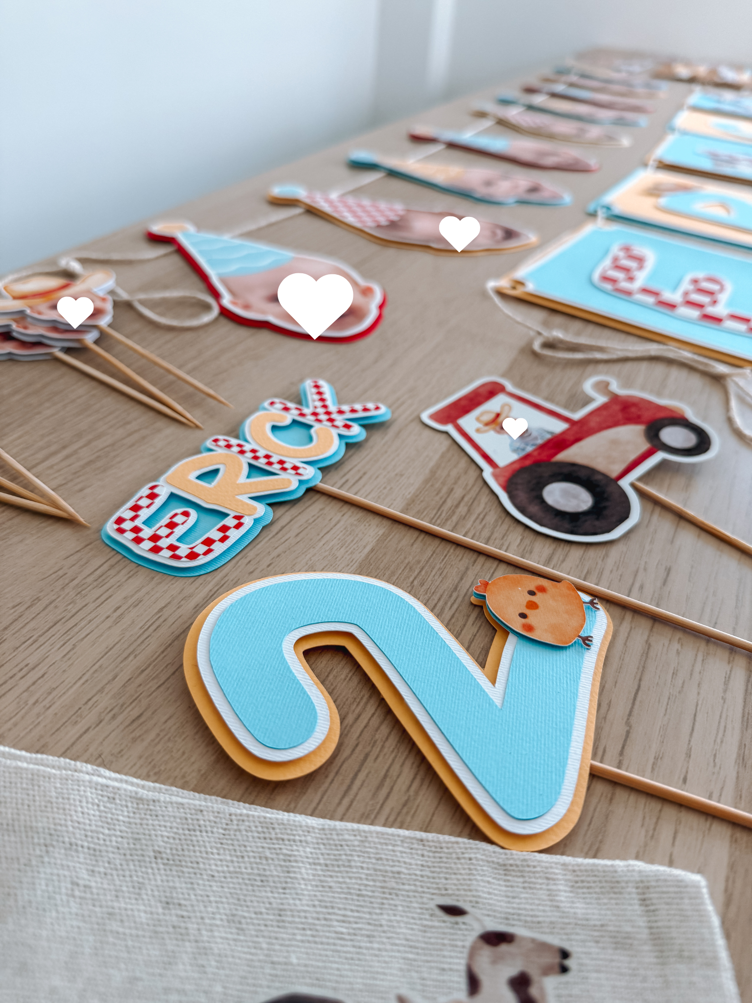 Animais da quinta | Maxi toppers