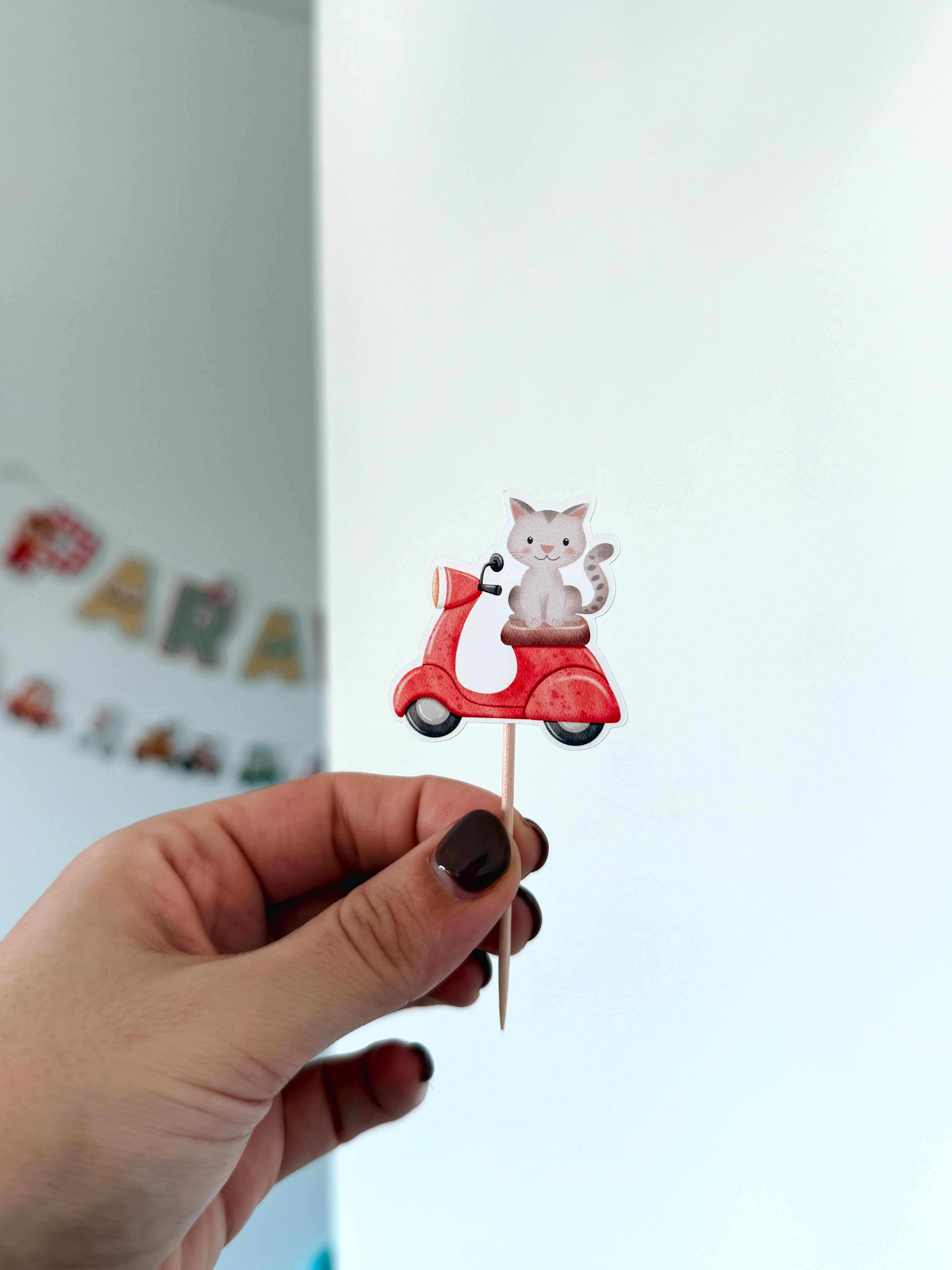 Quinta em veículos | mini toppers tema