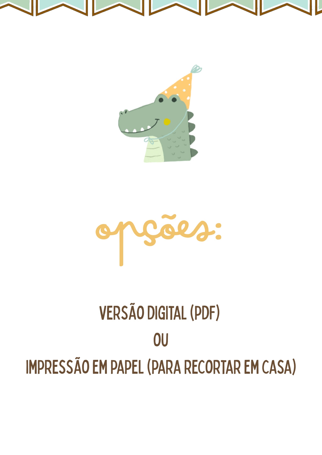 Animais em festa - KIT DIGITAL IMPRESSO
