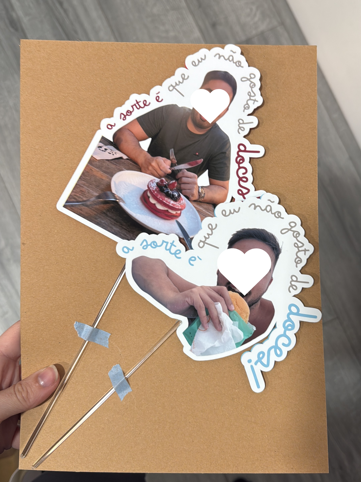 Foto com frase | Topo de bolo foto + frase