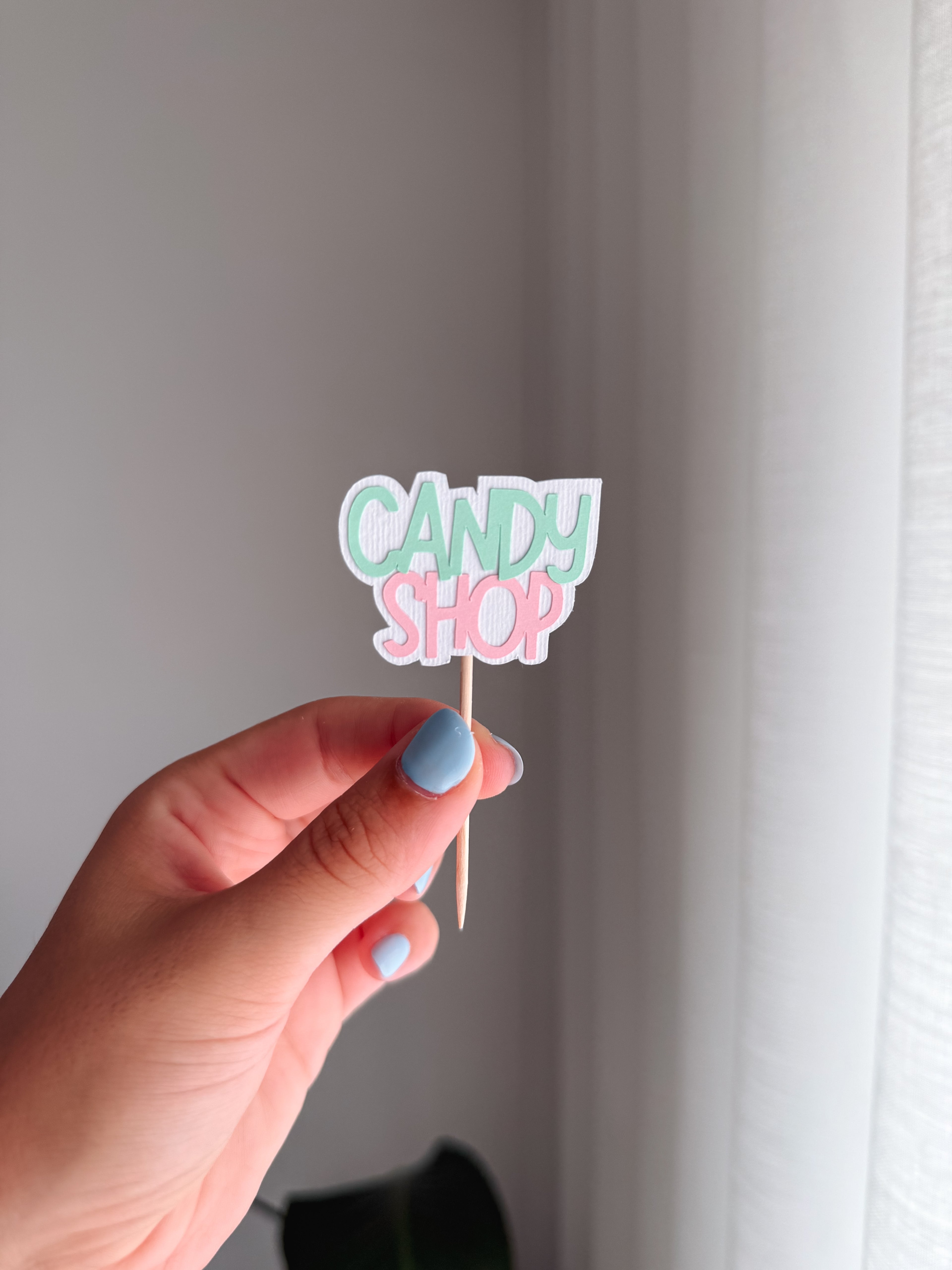 Doces | Mini toppers tema