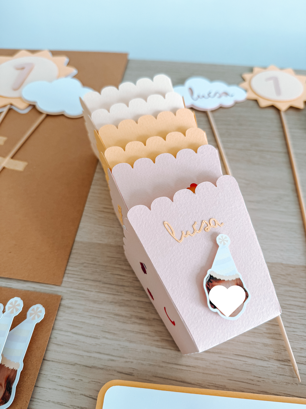 Volta ao sol rosa | Caixas de pipocas