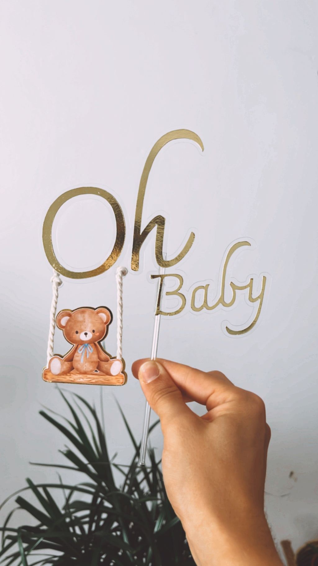 Ursinho no baloiço | Topo de bolo