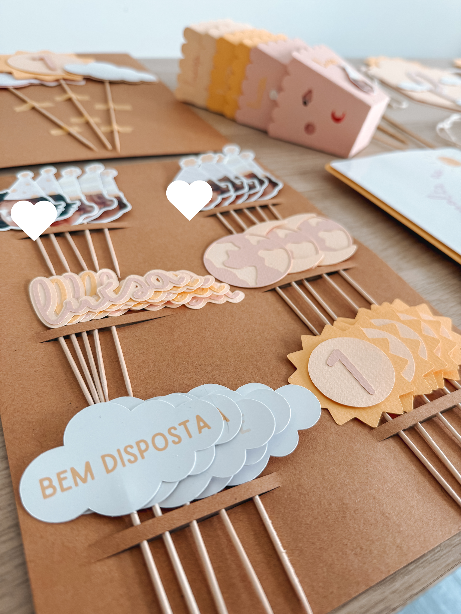 Volta ao sol rosa | Mini toppers mix