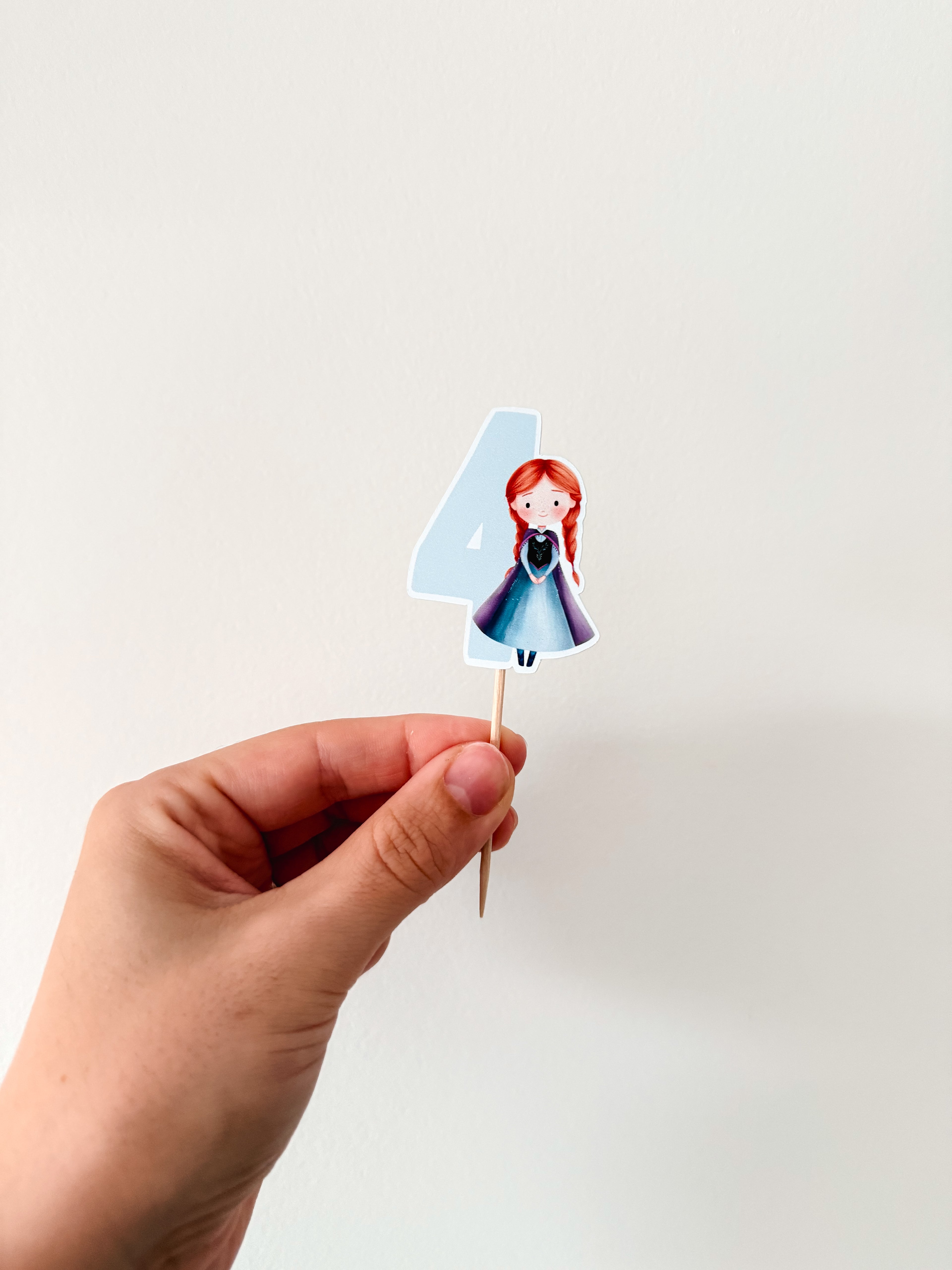 Princesas do Inverno| Mini toppers tema