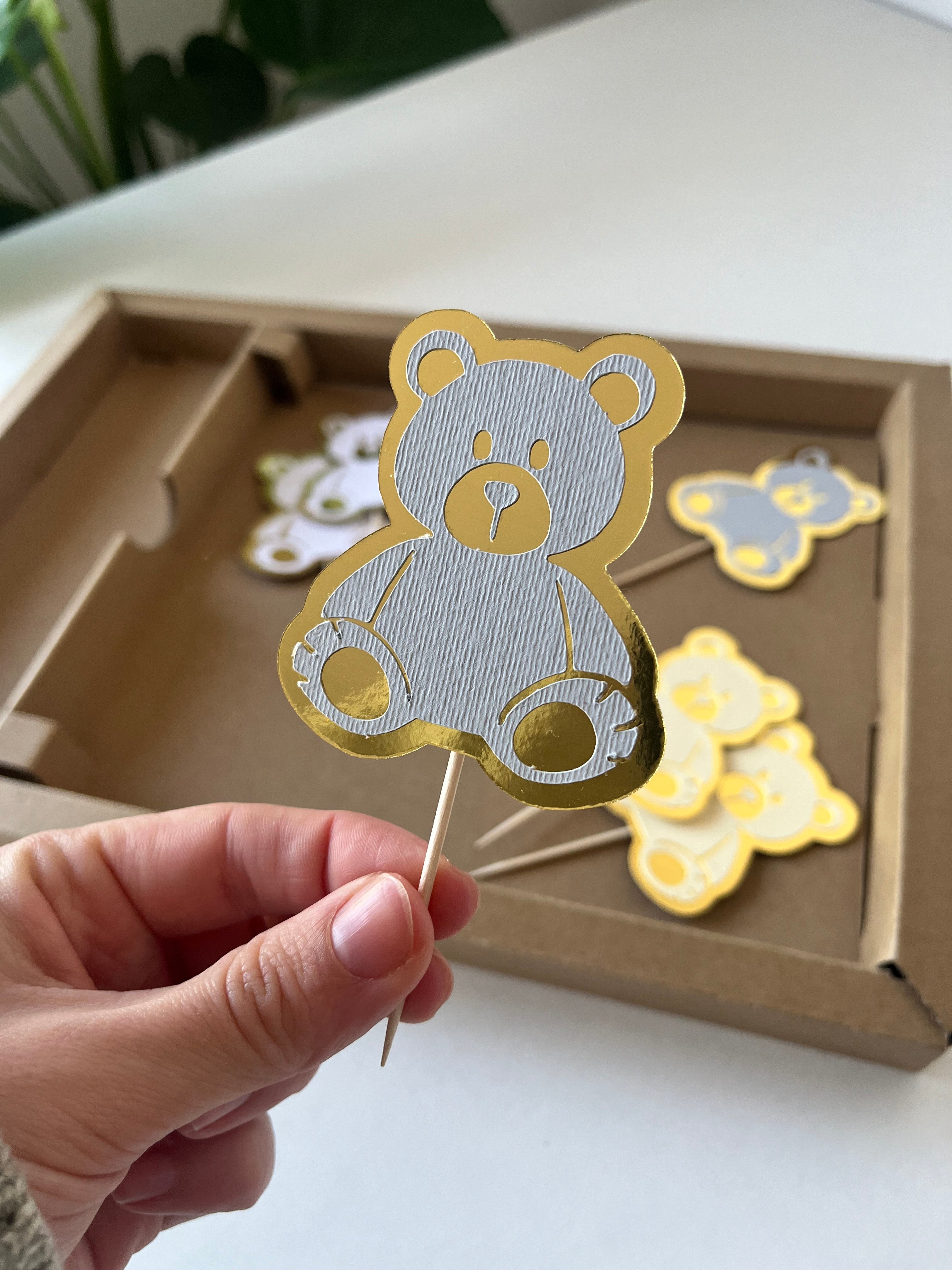 Ursinho | Mini toppers tema