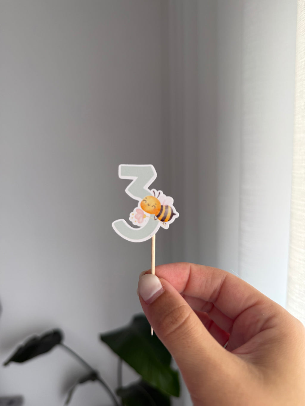 Abelha | Mini toppers tema