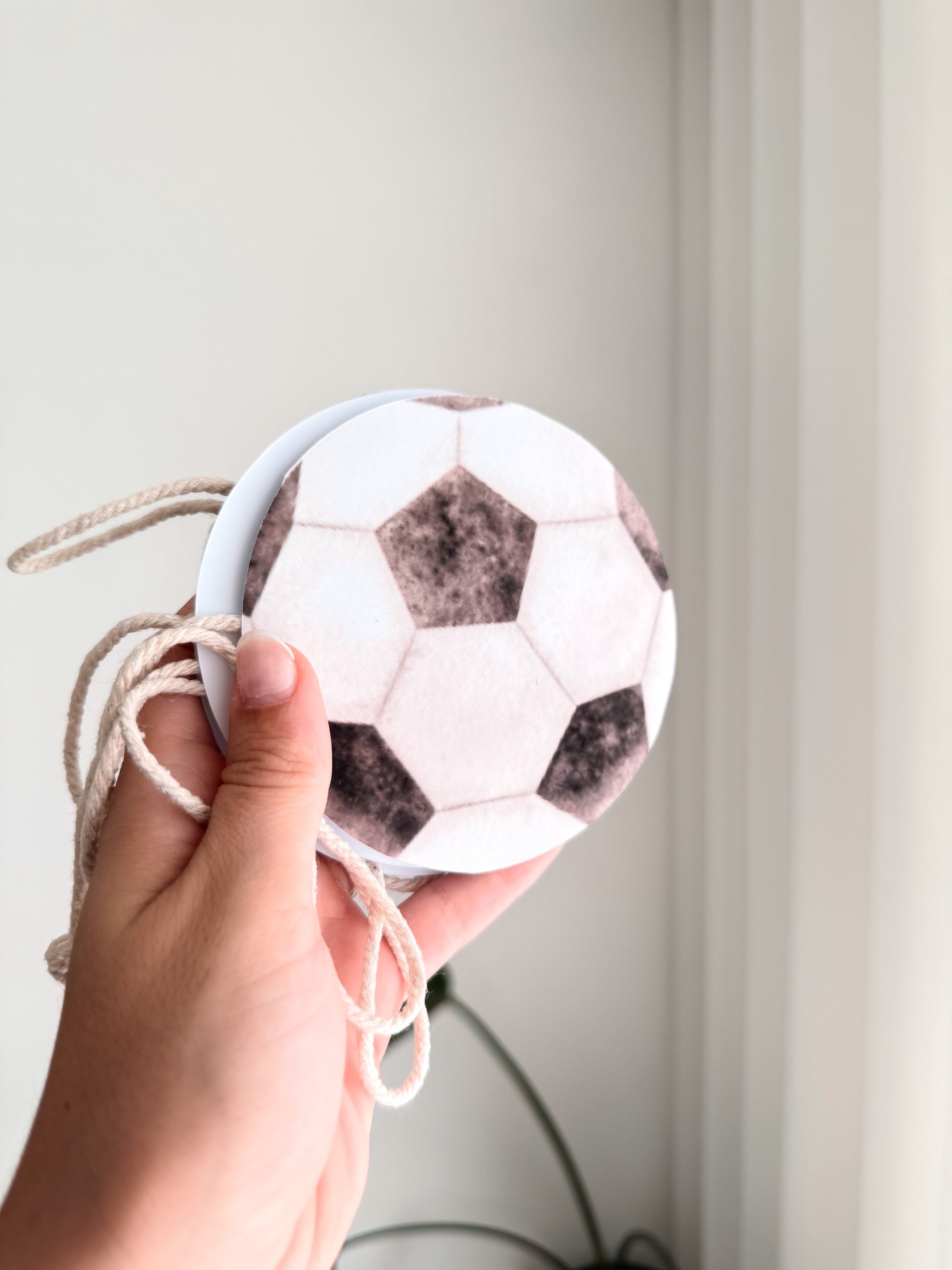 Futebol aquarela | Bandeirola tema