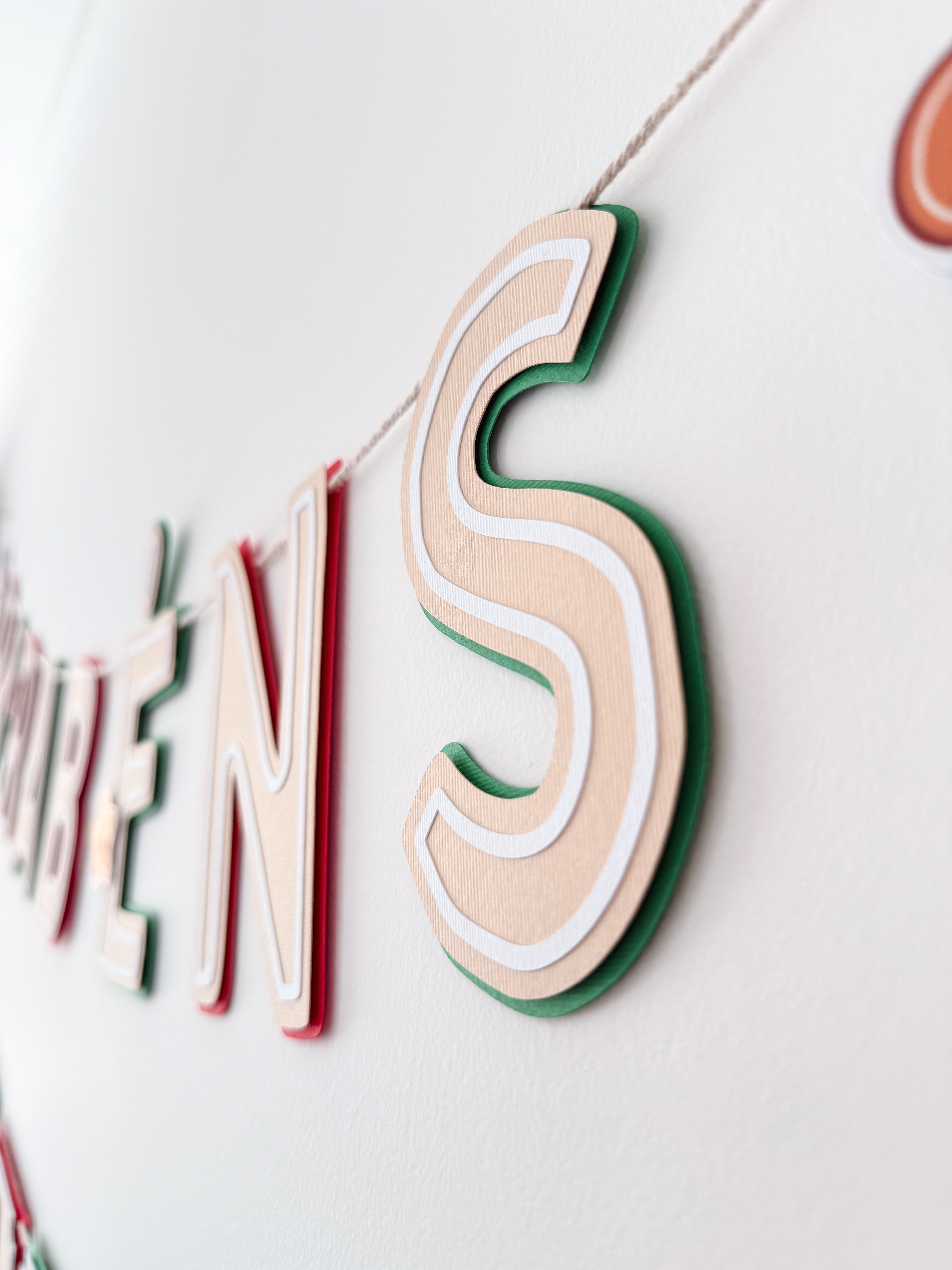 Gingerbread 2 | bandeirola parabéns