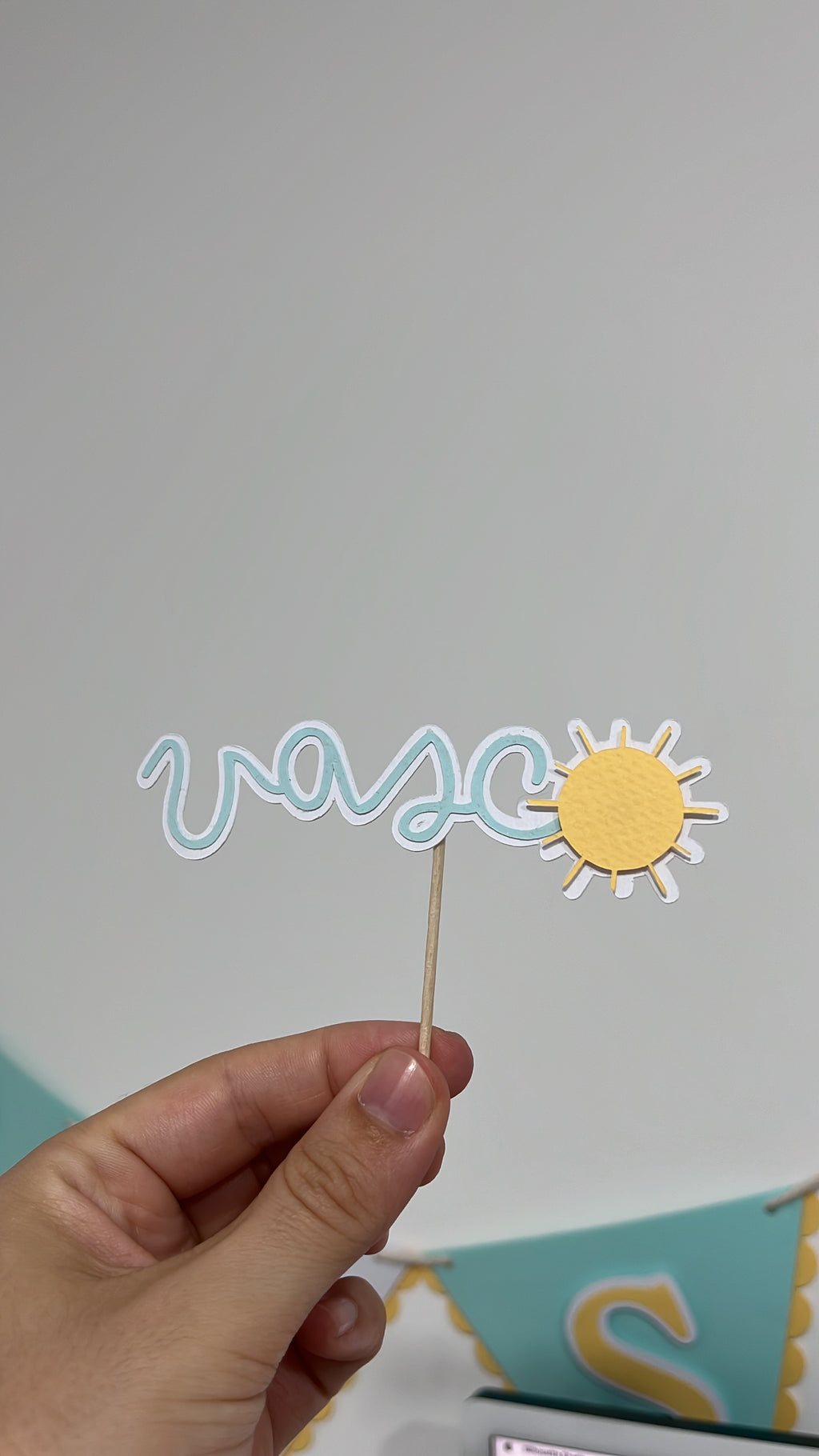 Volta ao sol | Mini toppers tema