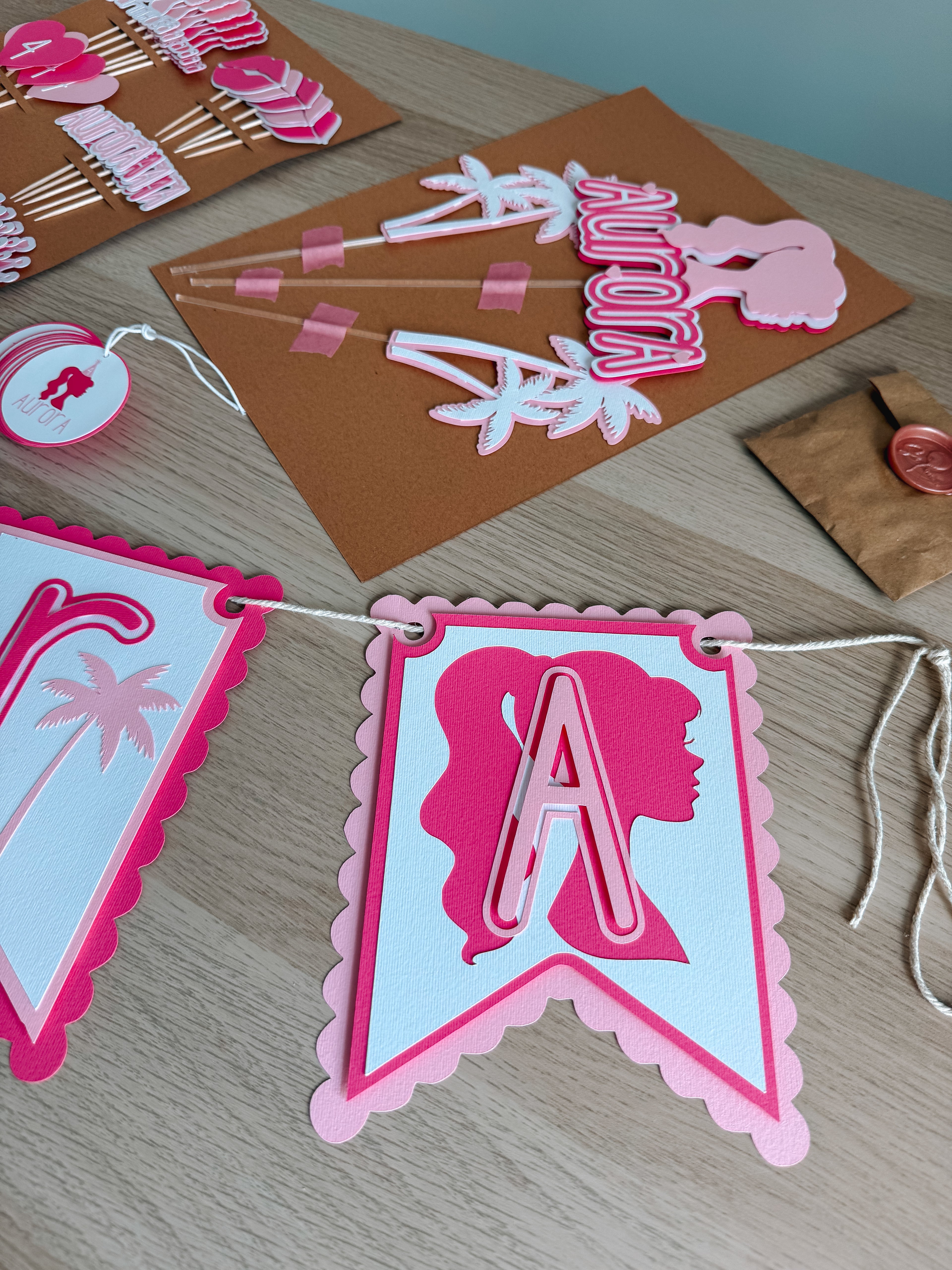 Barbie | Bandeirola nome