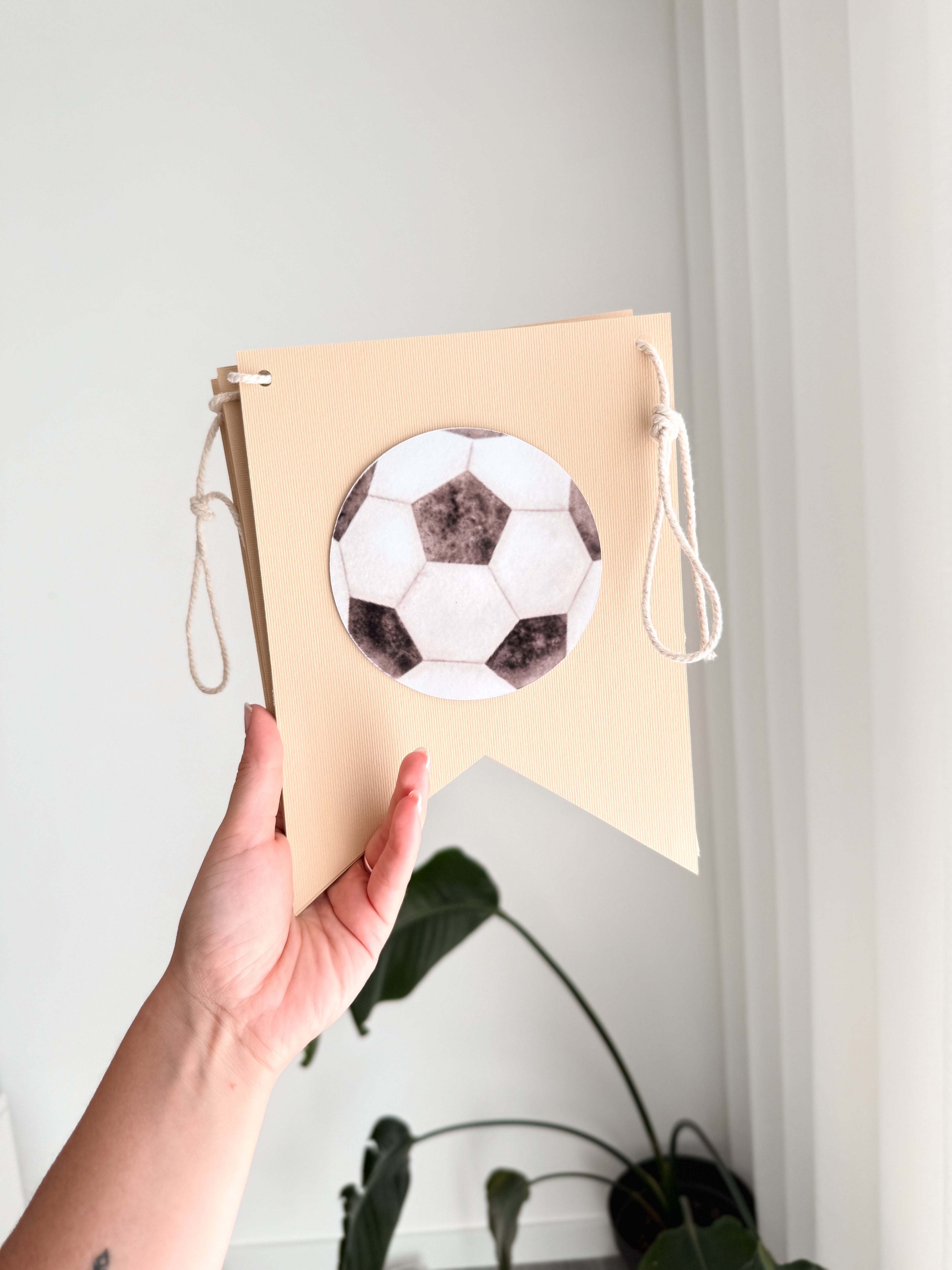 Futebol aquarela | Bandeirola nome