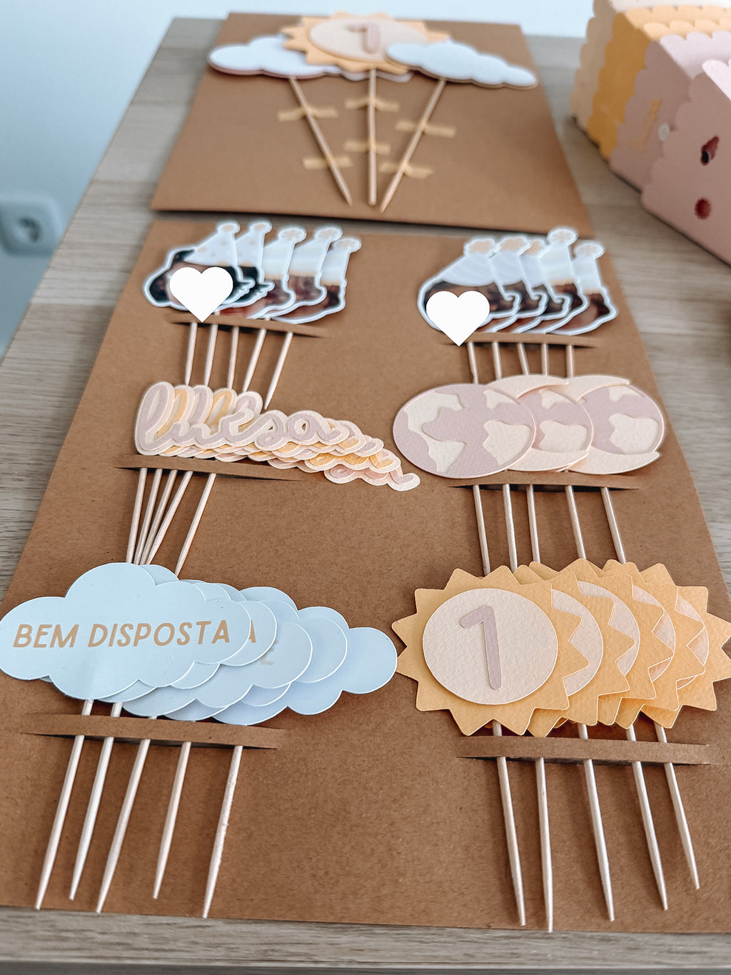 Volta ao sol rosa | Mini toppers mix