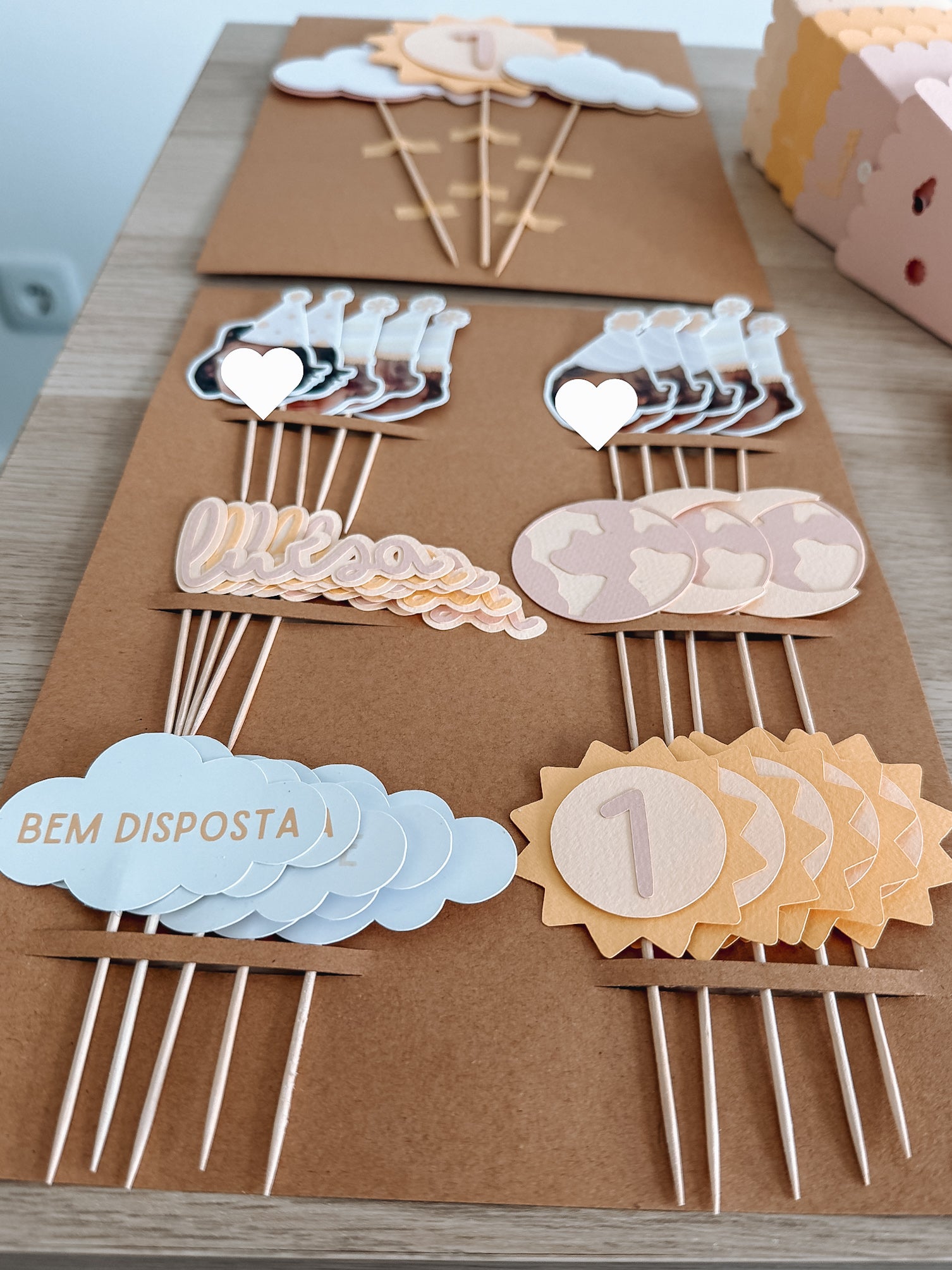 Volta ao sol rosa | Mini toppers mix