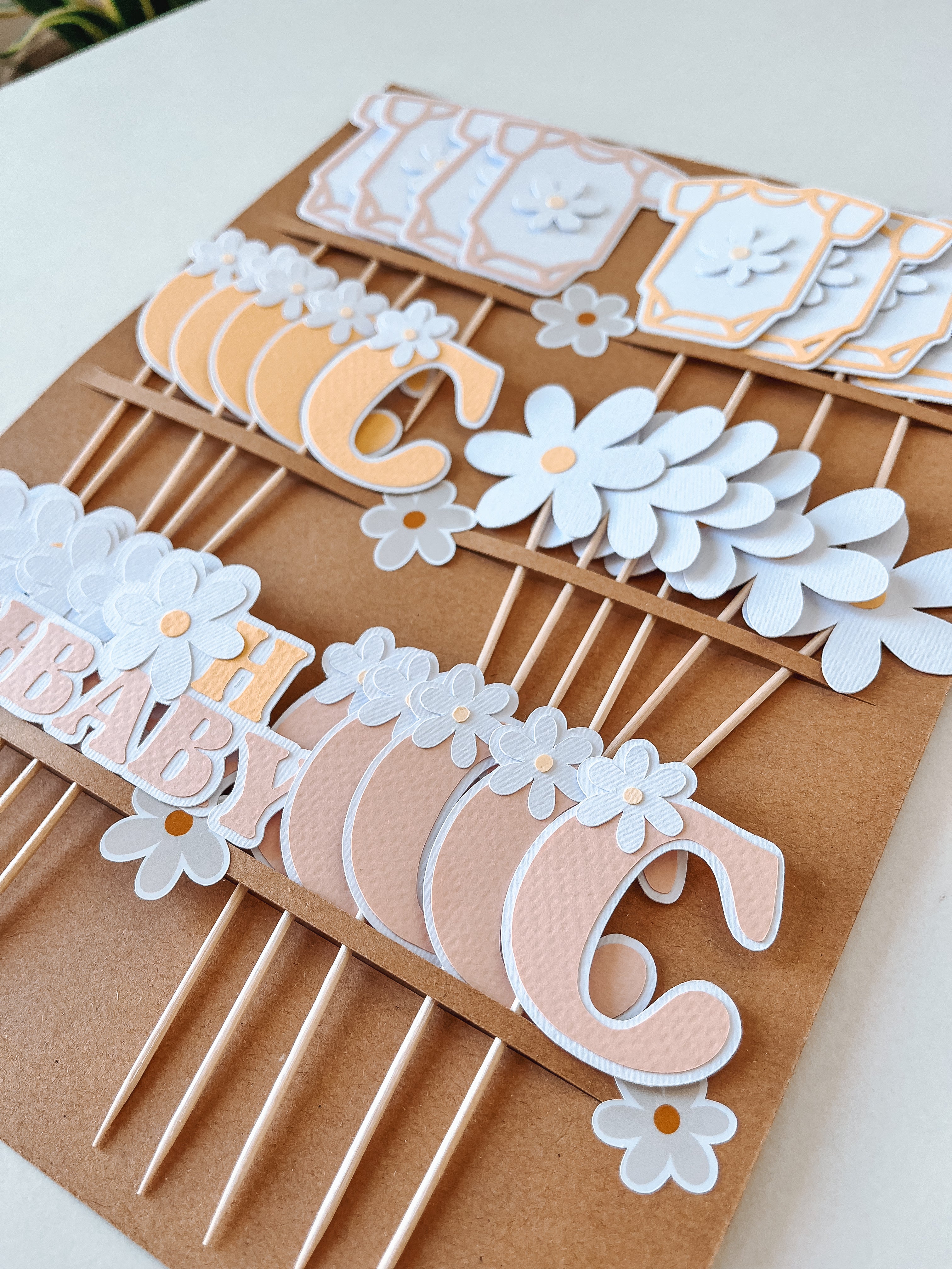 Margaridas | Mini toppers tema