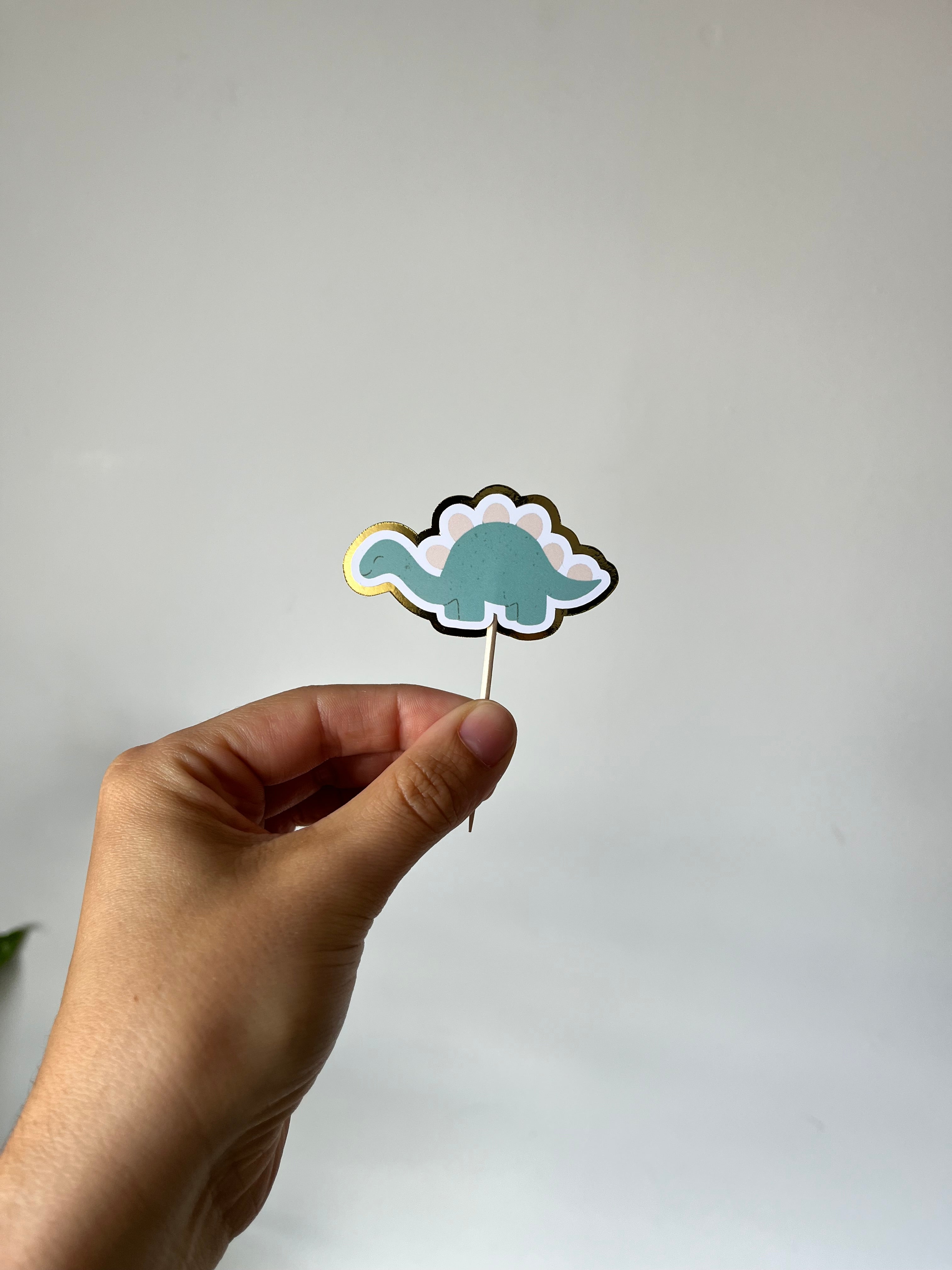 Dinossauros felizes | Mini toppers tema