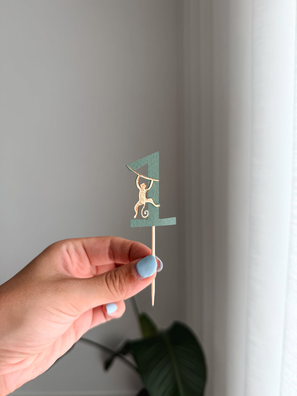 Animais gold | Mini toppers tema