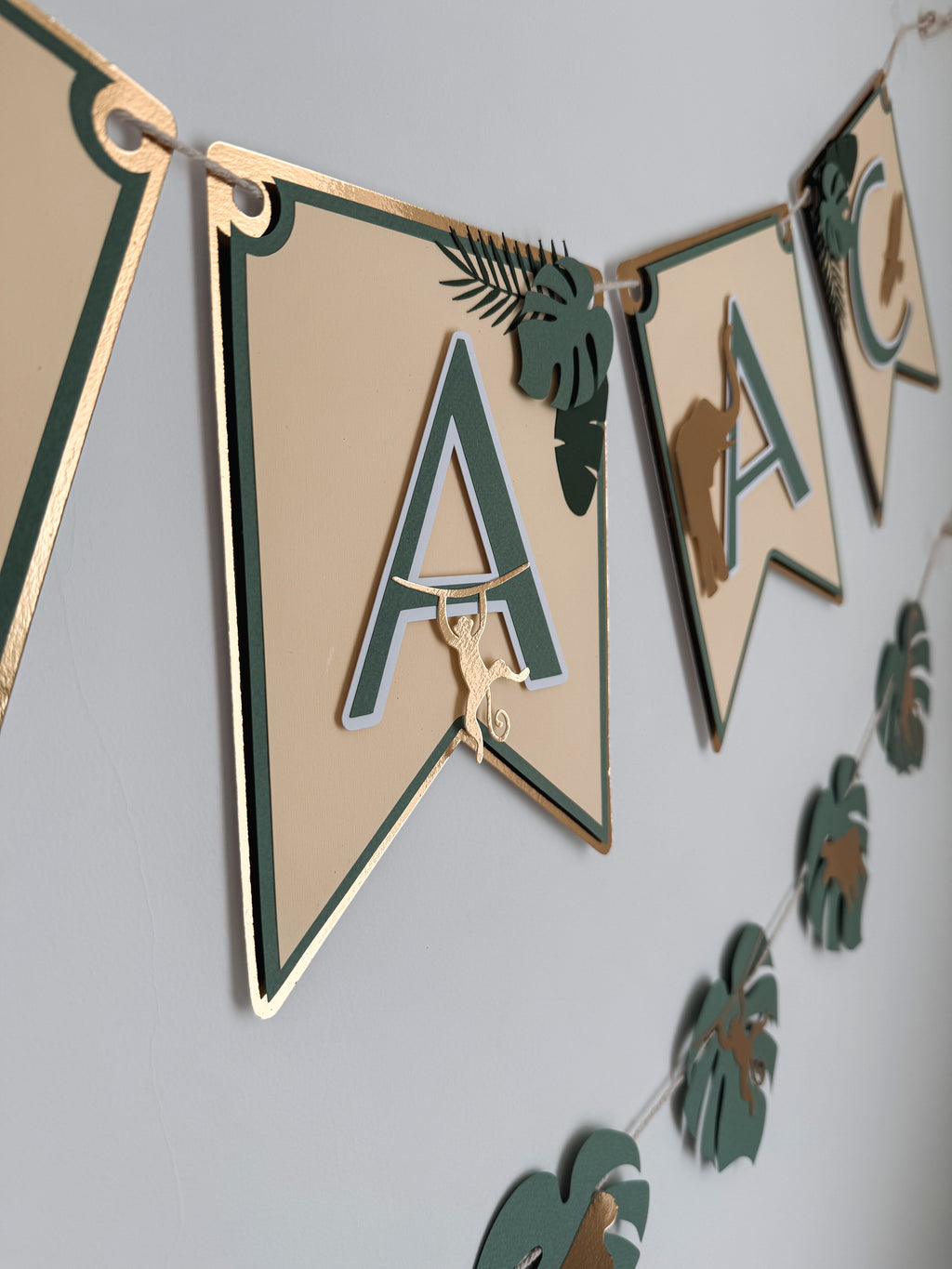 Animais gold | Bandeirola nome