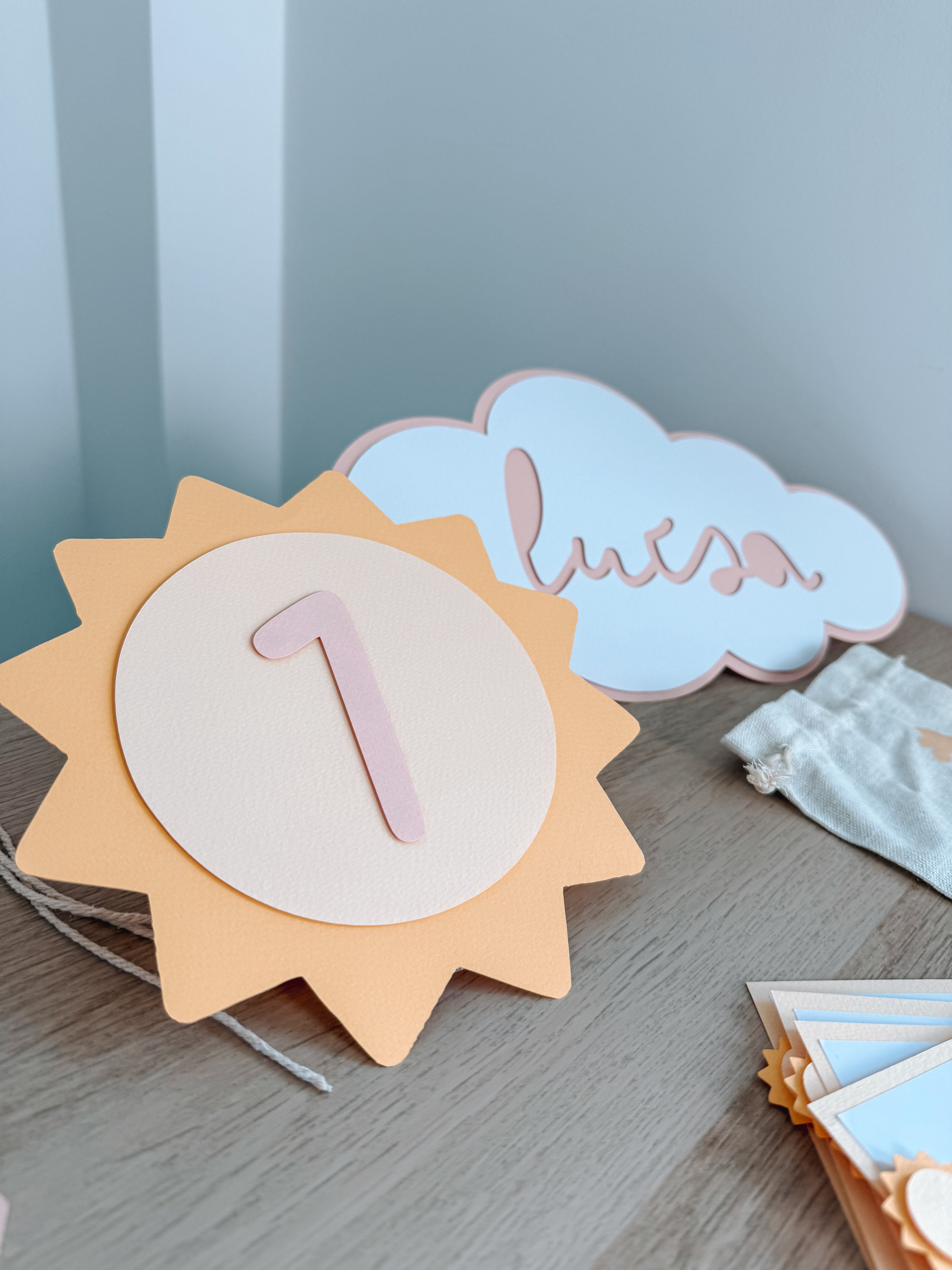 Volta ao sol rosa | Elementos decorativos