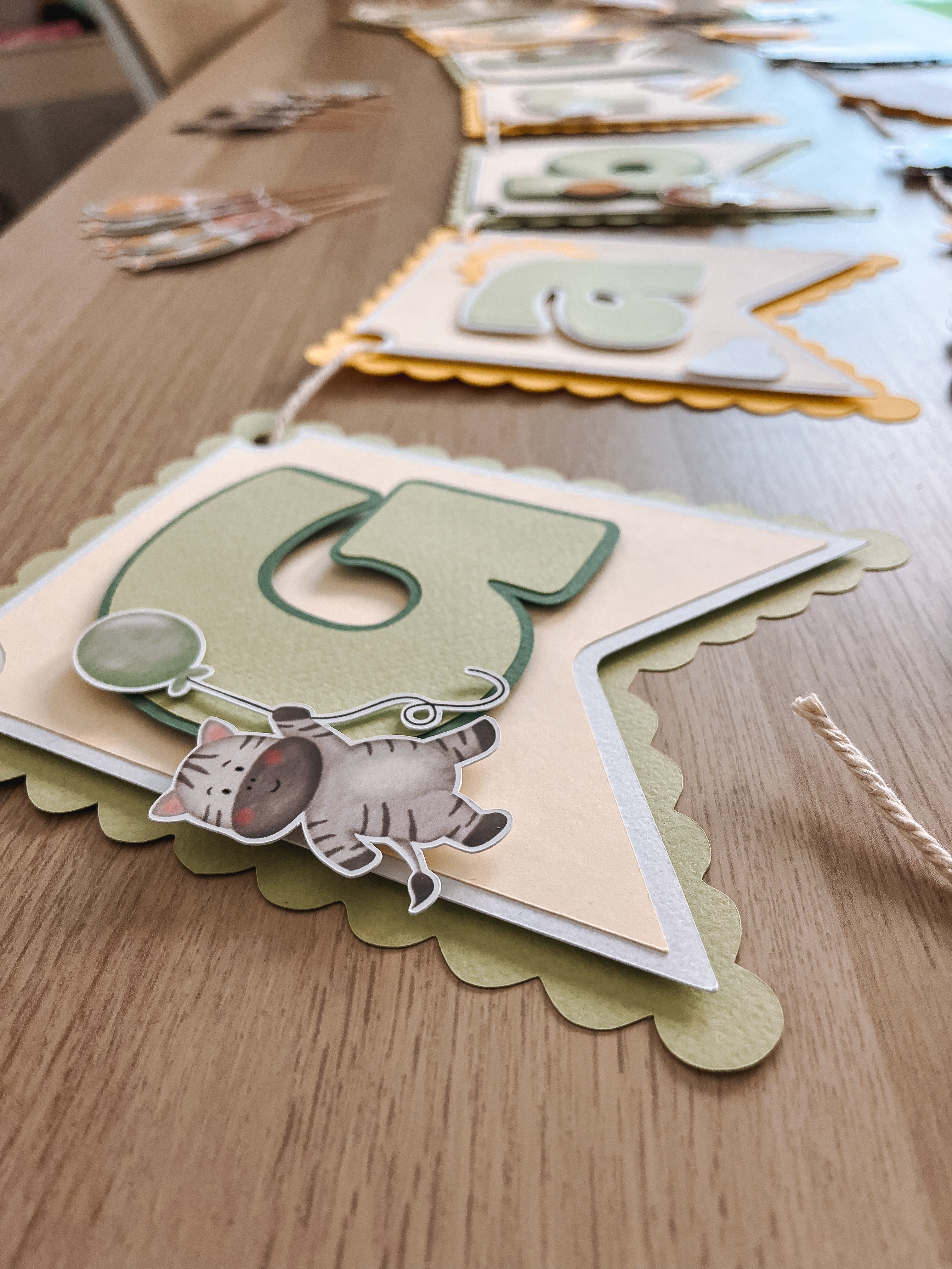 Animais balão | Bandeirola nome