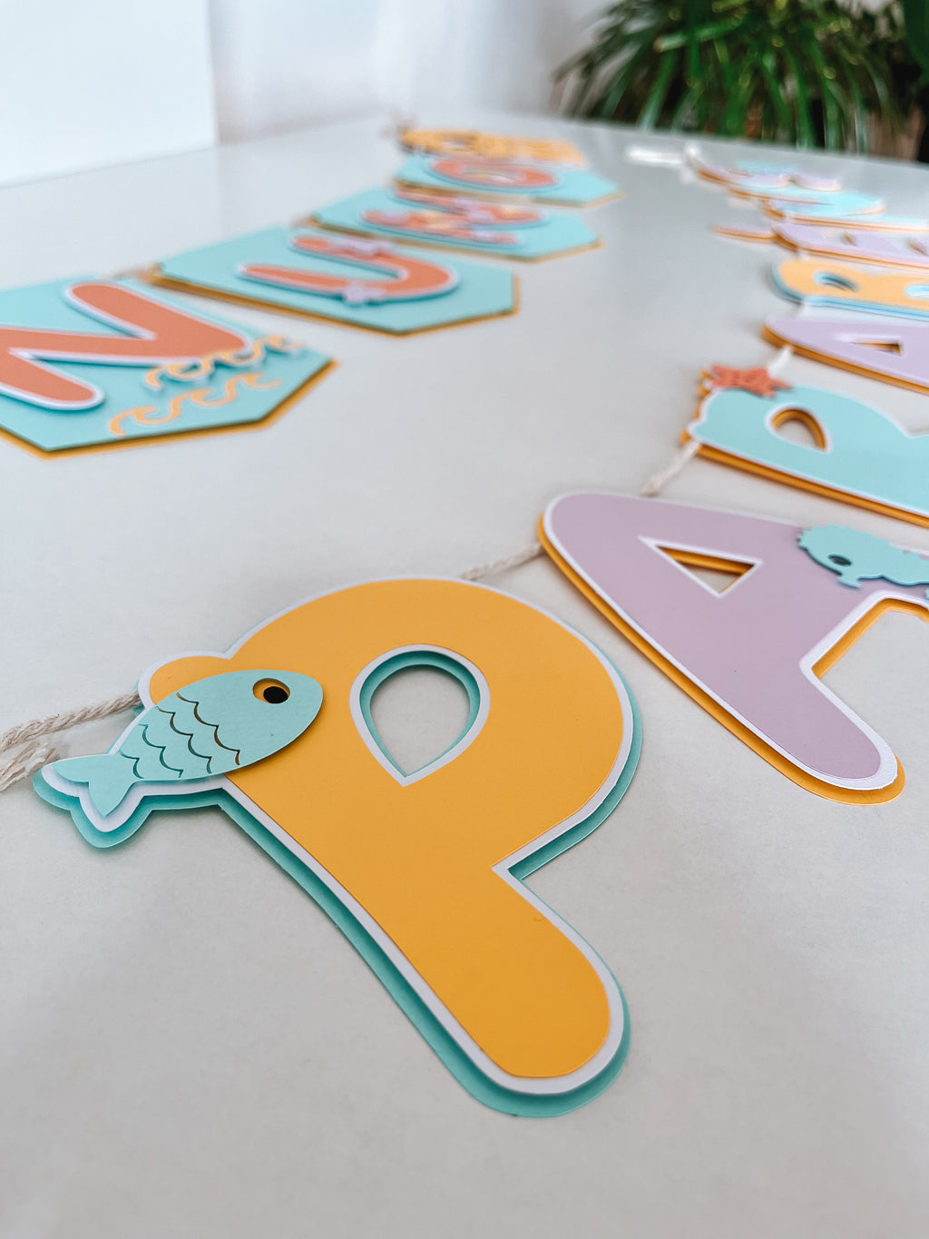 Fundo do mar | Bandeirola Parabéns