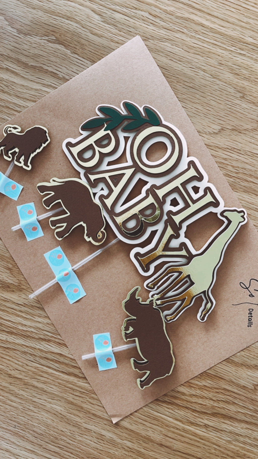 Animal print | Topo de bolo vários elementos